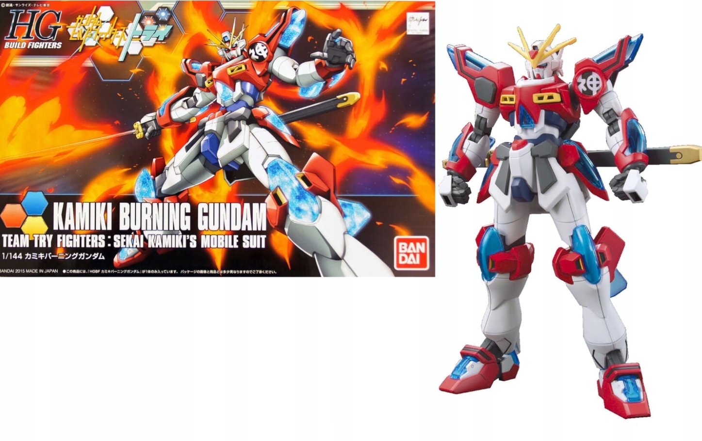 Gundam Hgbf Kamiki Burning Gundam 1/144 Model Kit