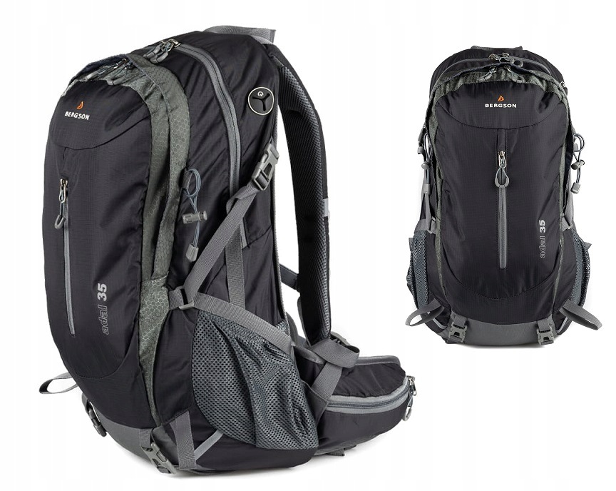 Batoh batoh Bergson Adal 35L Black turistický rám obal pásy