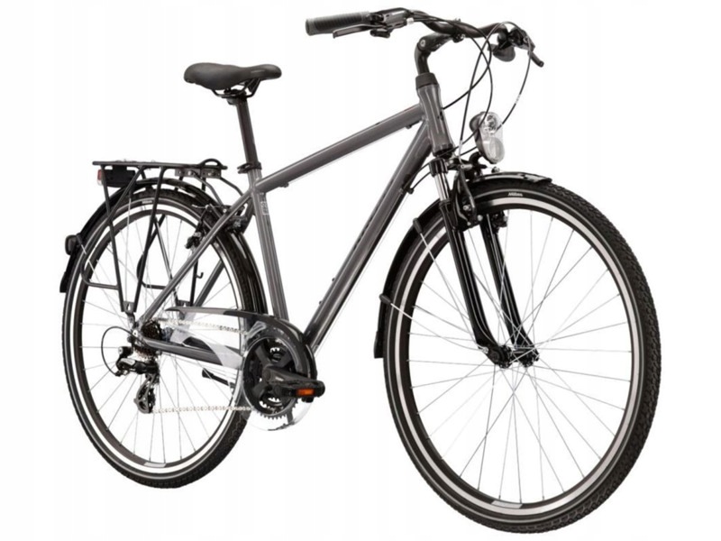 Rower trekkingowy Kross Trans 2.0 M17 28 cali męski Grafitowo-czarny