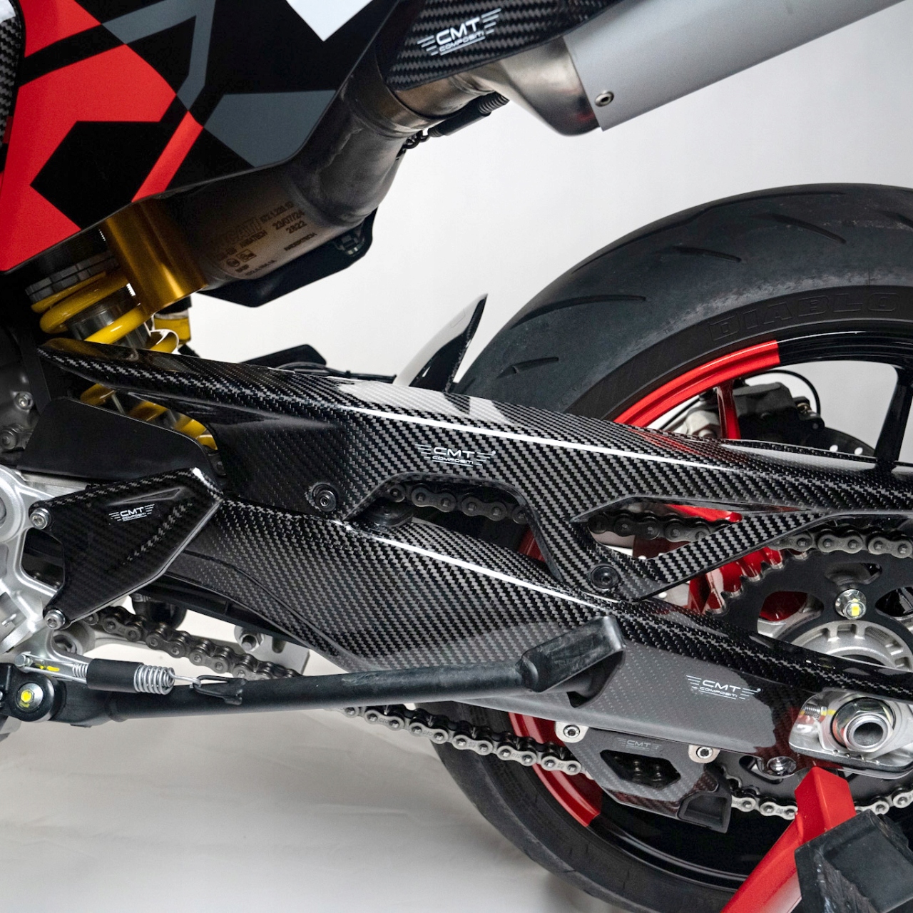 Ducati 698 Mono 24-26 karbonová krytka reťaze Cmt Cubamoto