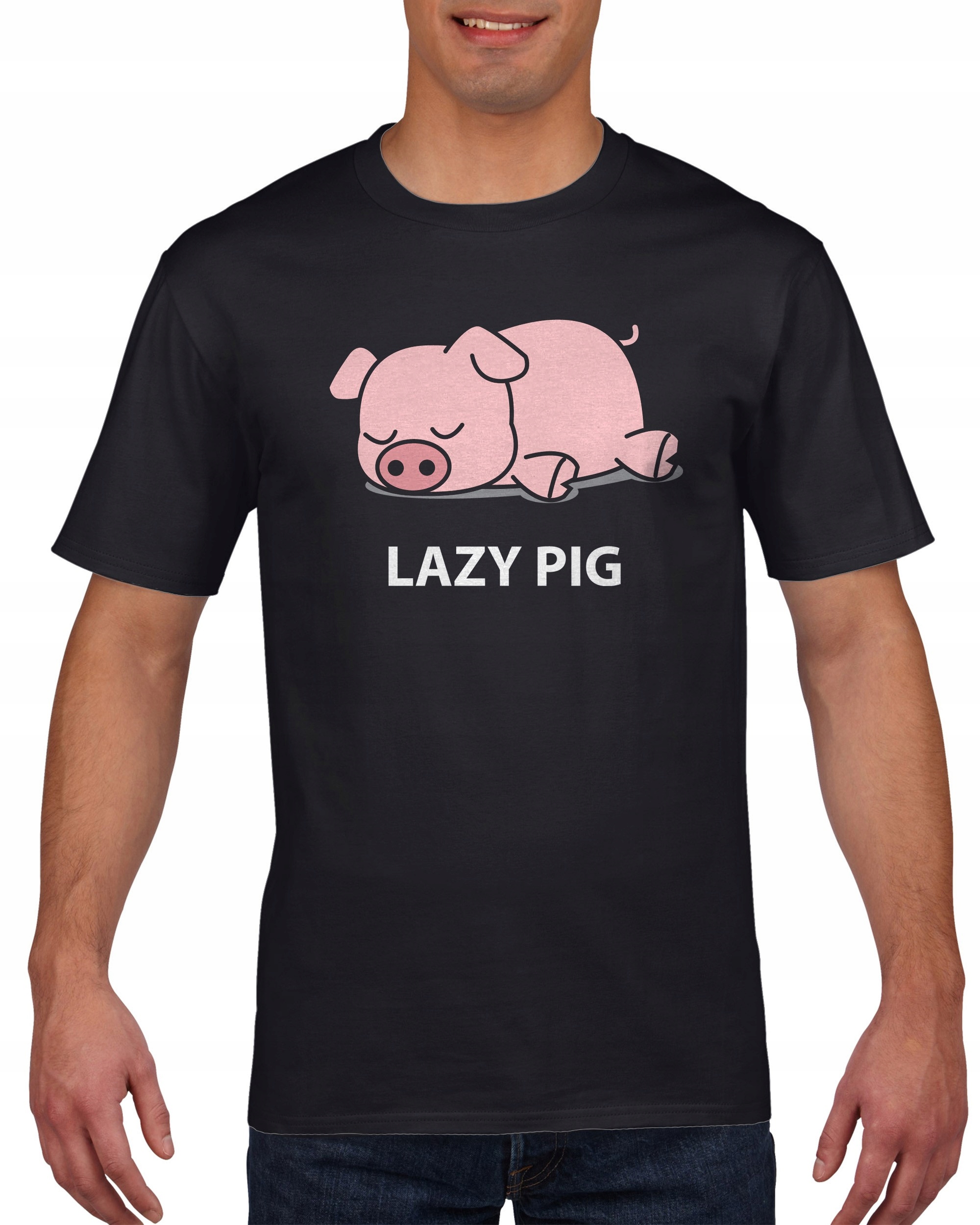 

Koszulka męska Leniwa Swinia c XL