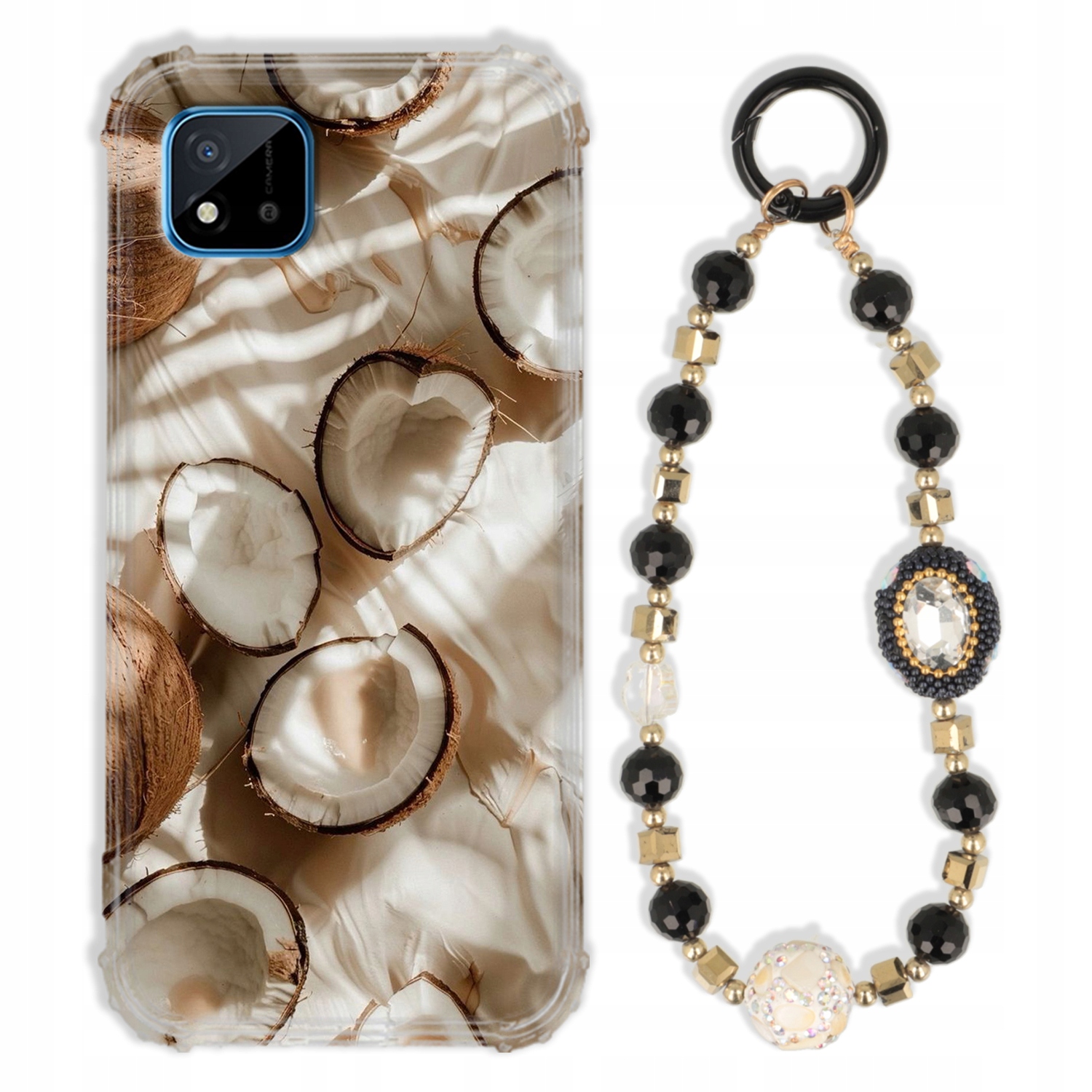 Puzdro Pre Realme C20 Case Antishock Zirkóny Čierno-zlaté |odolné|silné