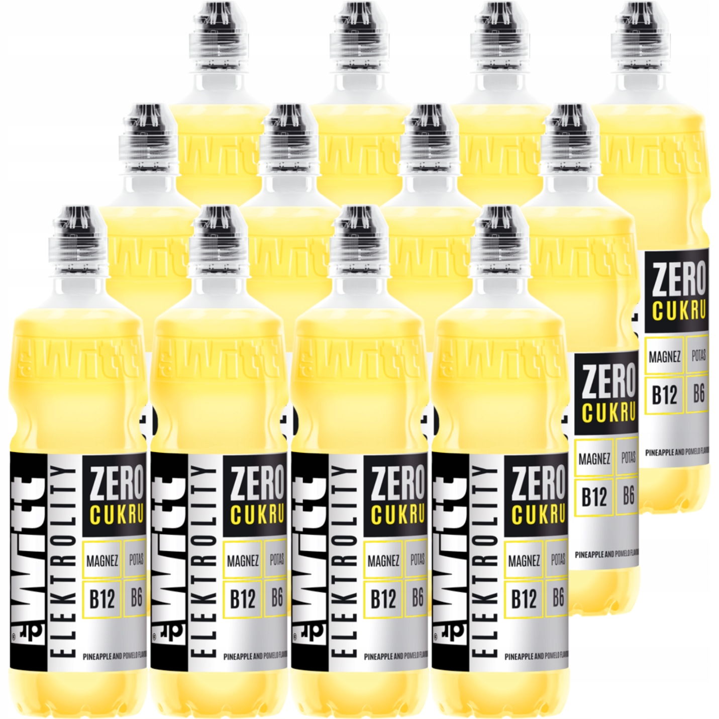 DrWitt Nula cukru Nápoj ananas a pomelo 750 ml x 12 kusů