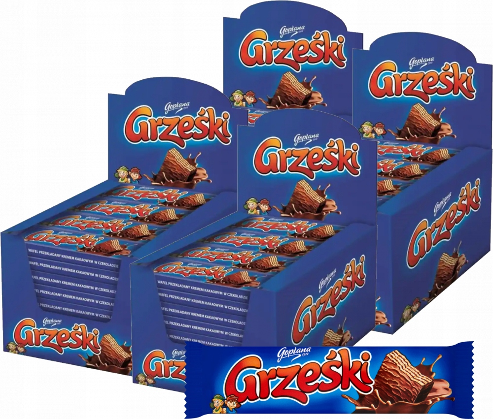 Wafel Grześki w czekoladzie 36 g x144