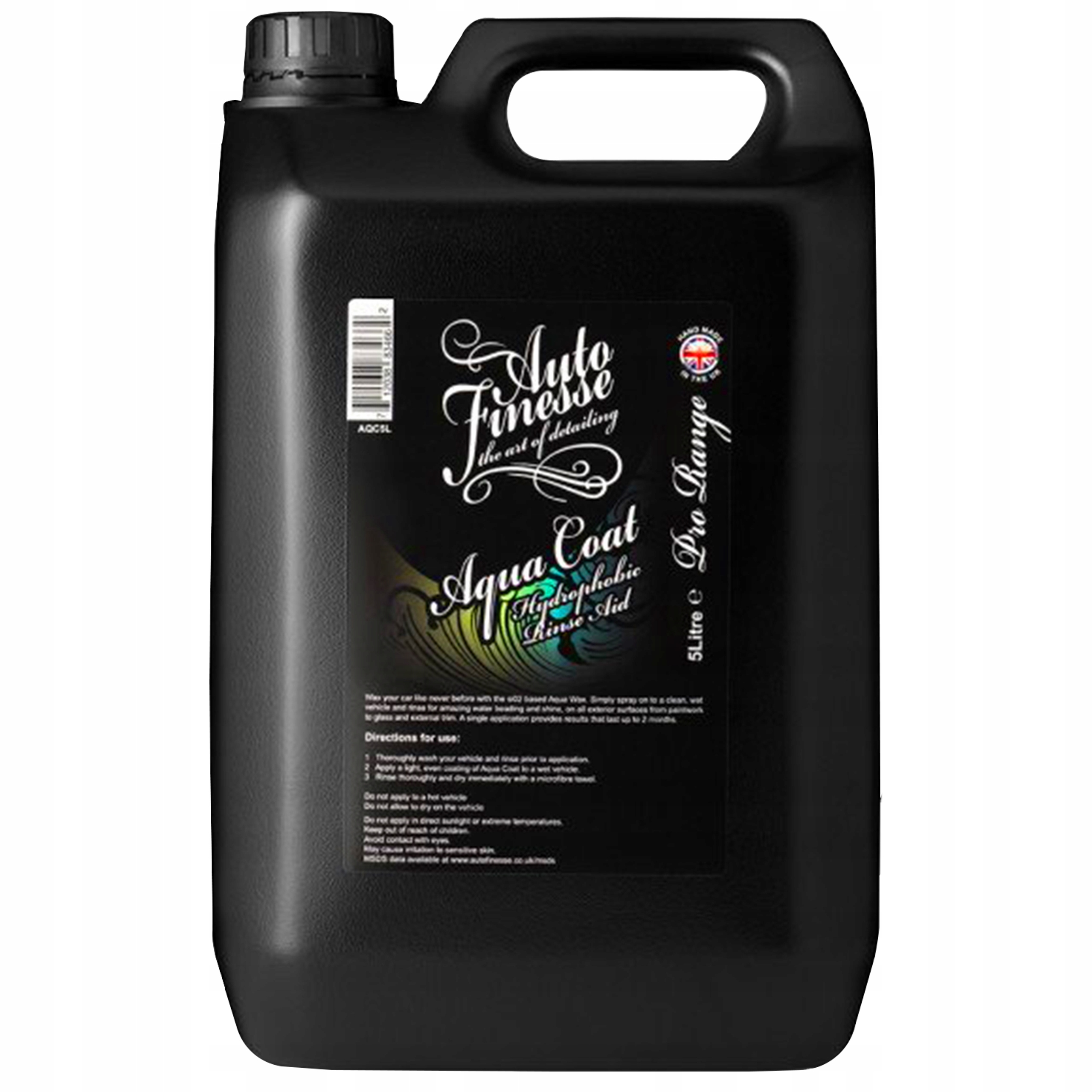 Rýchloaplikačný sealant Auto Finesse Aqua Coat Hydrophobic Rinse Aid (5 l)