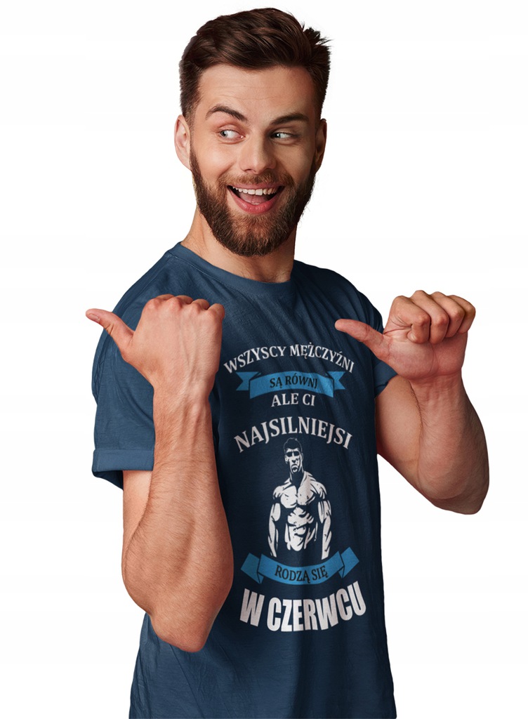 T-SHIRT KOSZULKA MĘSKA PREZENT URODZINY CZERWIEC ON XL Marka inna