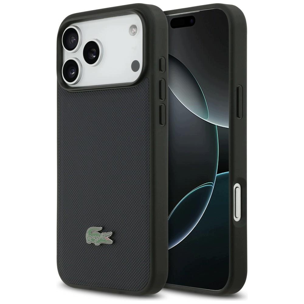 Lacoste Petit Pique Lacquer Logo MagSafe do iPhone 17 Pro Max Granatowy