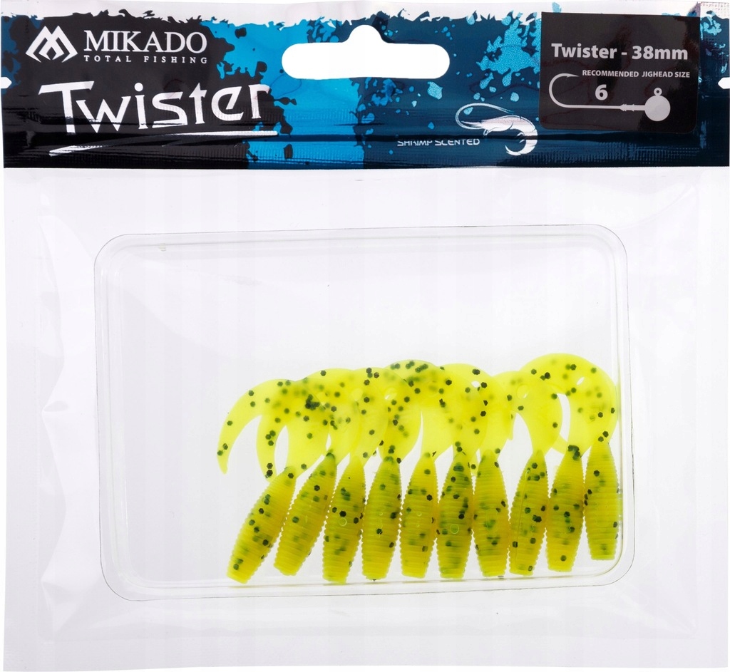Guma Mikado Przynęta Twister 38mm 0.6g Cp 10szt