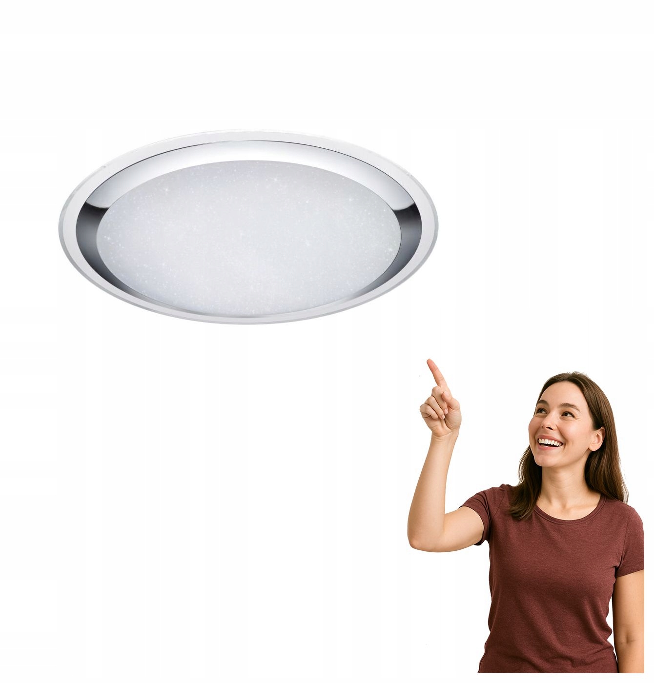 Led stropná lampa Miko Trio 95W