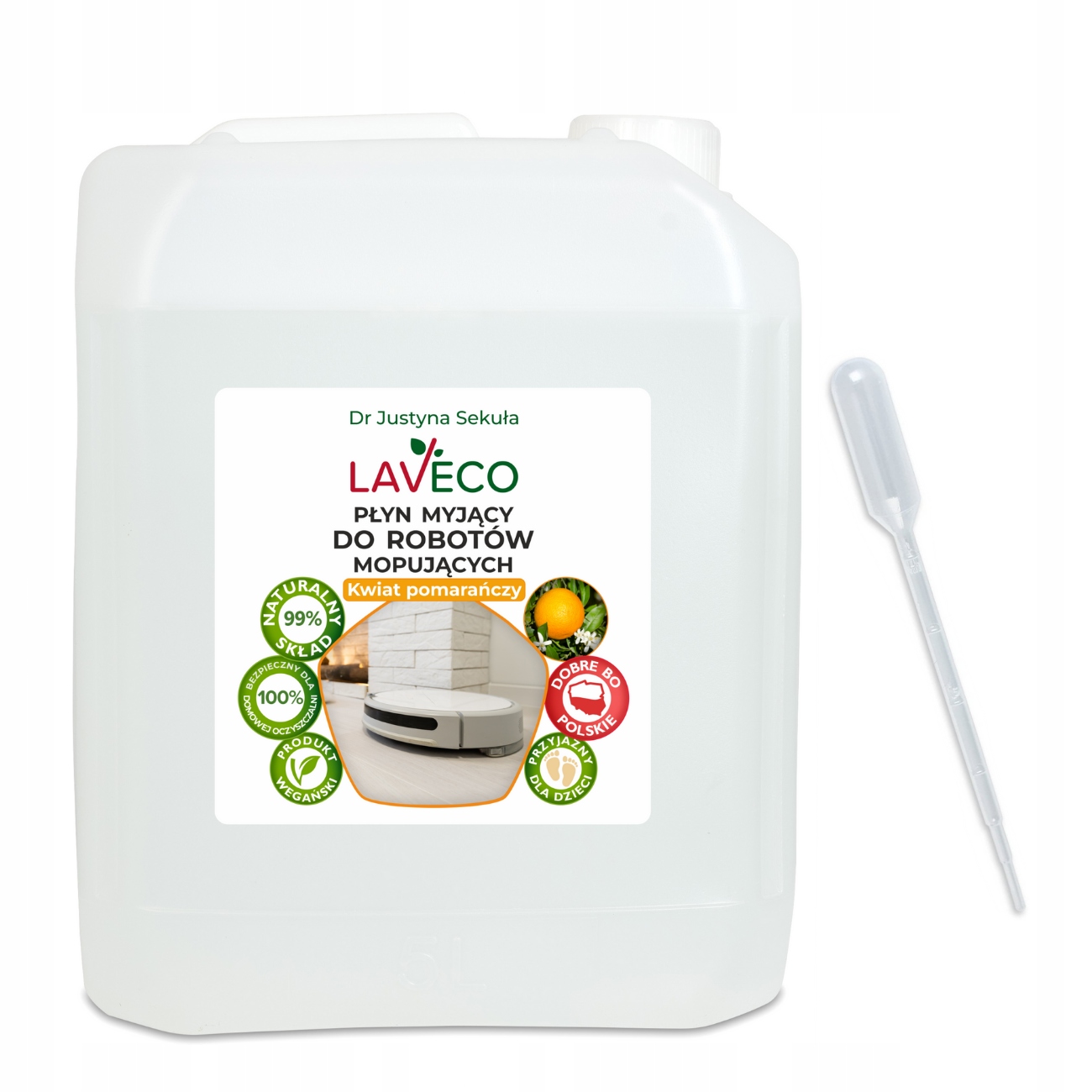 5 l Płyn myjący do robotów mopujących i odkurzaczy myjących do mycia podłóg