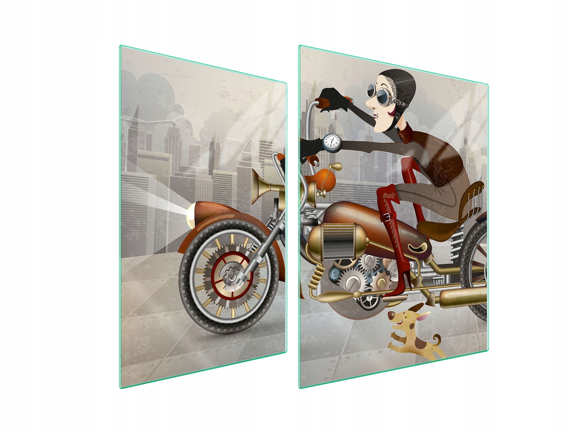 Skleněná Ochranná Deska Na Sporák 70x52 Motocykl Tvrzené Sklo