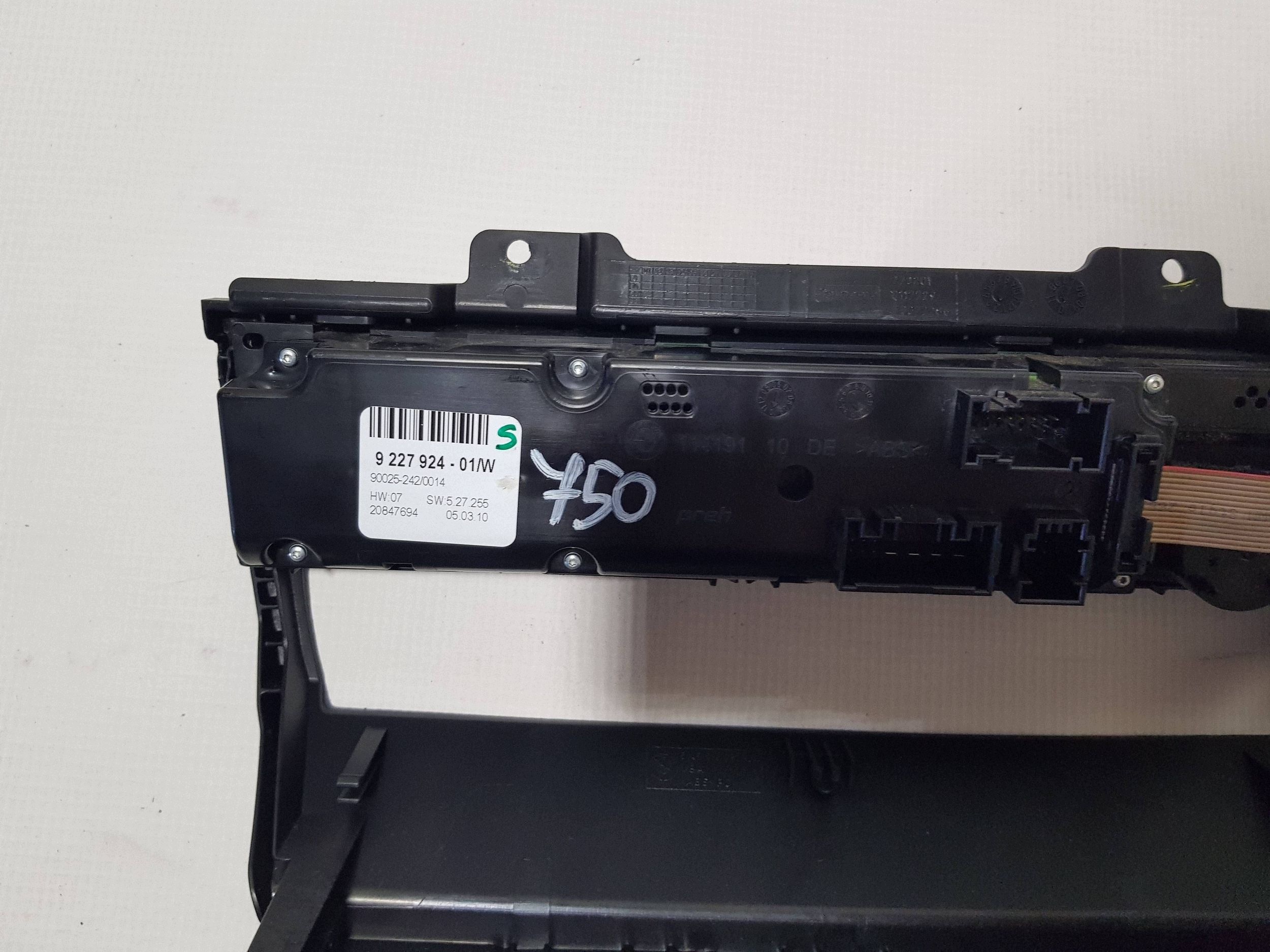 PANEL Bouches buses Climatisateur air conditionné PDC Châssis DEKOR Console BMW X5 E70