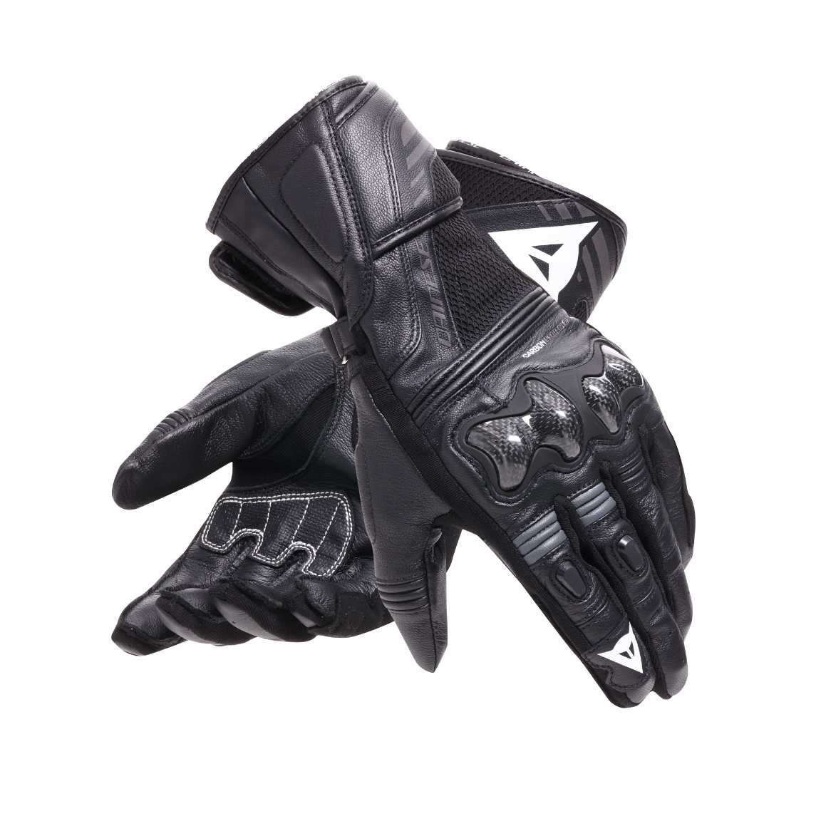 Kožené rukavice Dainese Reacto Carbon Long Čierna/Antracit XL