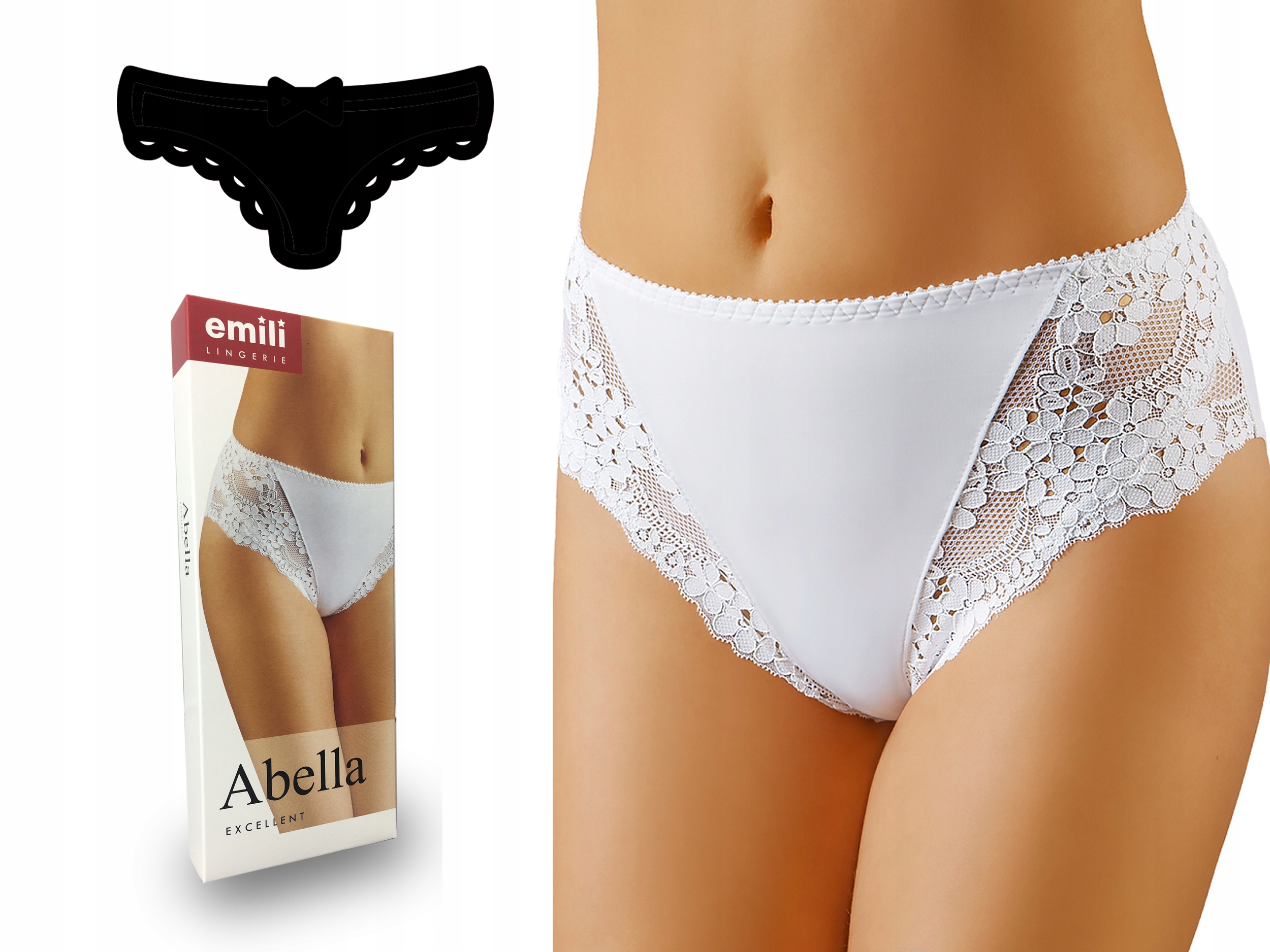 

Abella Wysokie Figi Emili Microfibra czarny M