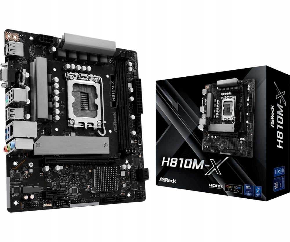 ASRock Mb Sc LGA1851 H810M-X, Intel H810, 2xDDR5, 1xDP, 1xHDMI, …