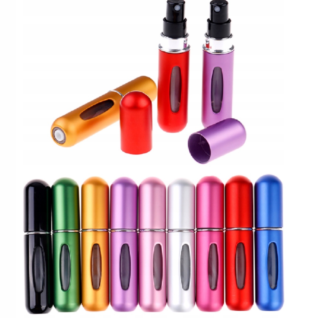 Lustrzany atomizer do perfum aż 60 rozpyleń - 5ml Pojemność 5 ml