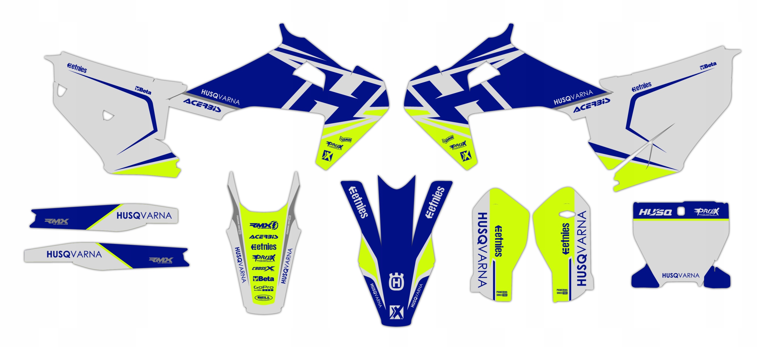 Dýha nálepky na motor Husqvarna Tc Fc 19-22