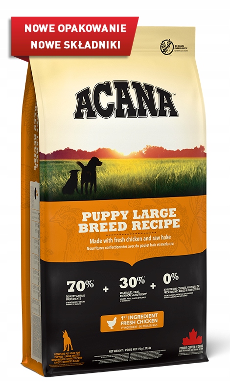 Acana Heritage Puppy Large Breed 17kg
