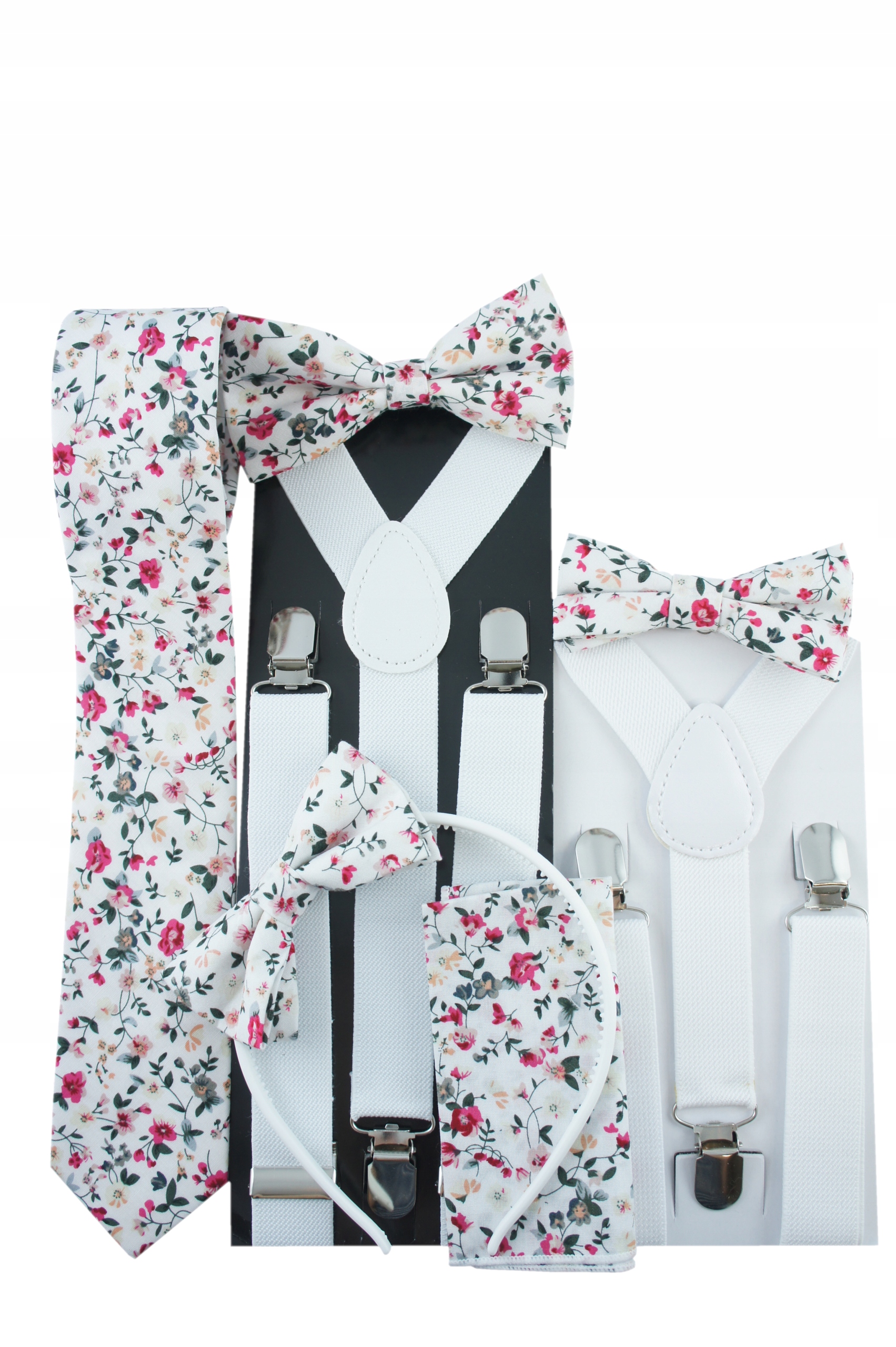 Poszetka chusteczka do kieszonki marynarki KWIATY Materiał dominujący poliester