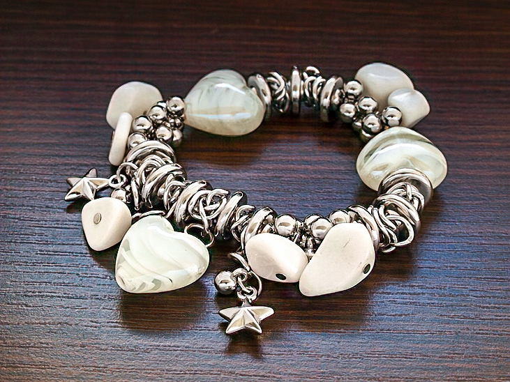 

Modna Bransoletka Charms / Naturalne Materiały