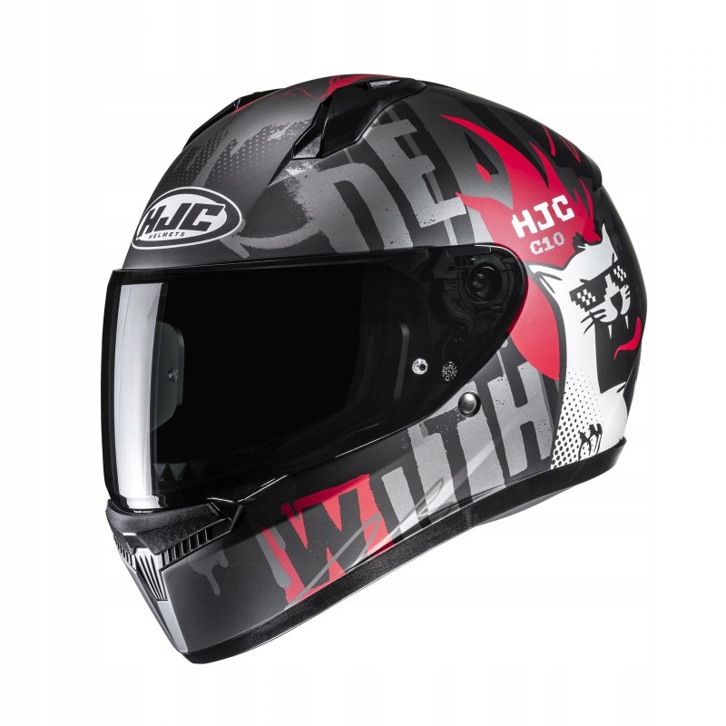 Motocyklová Prilba Hjc C10 Fop Grey Red M