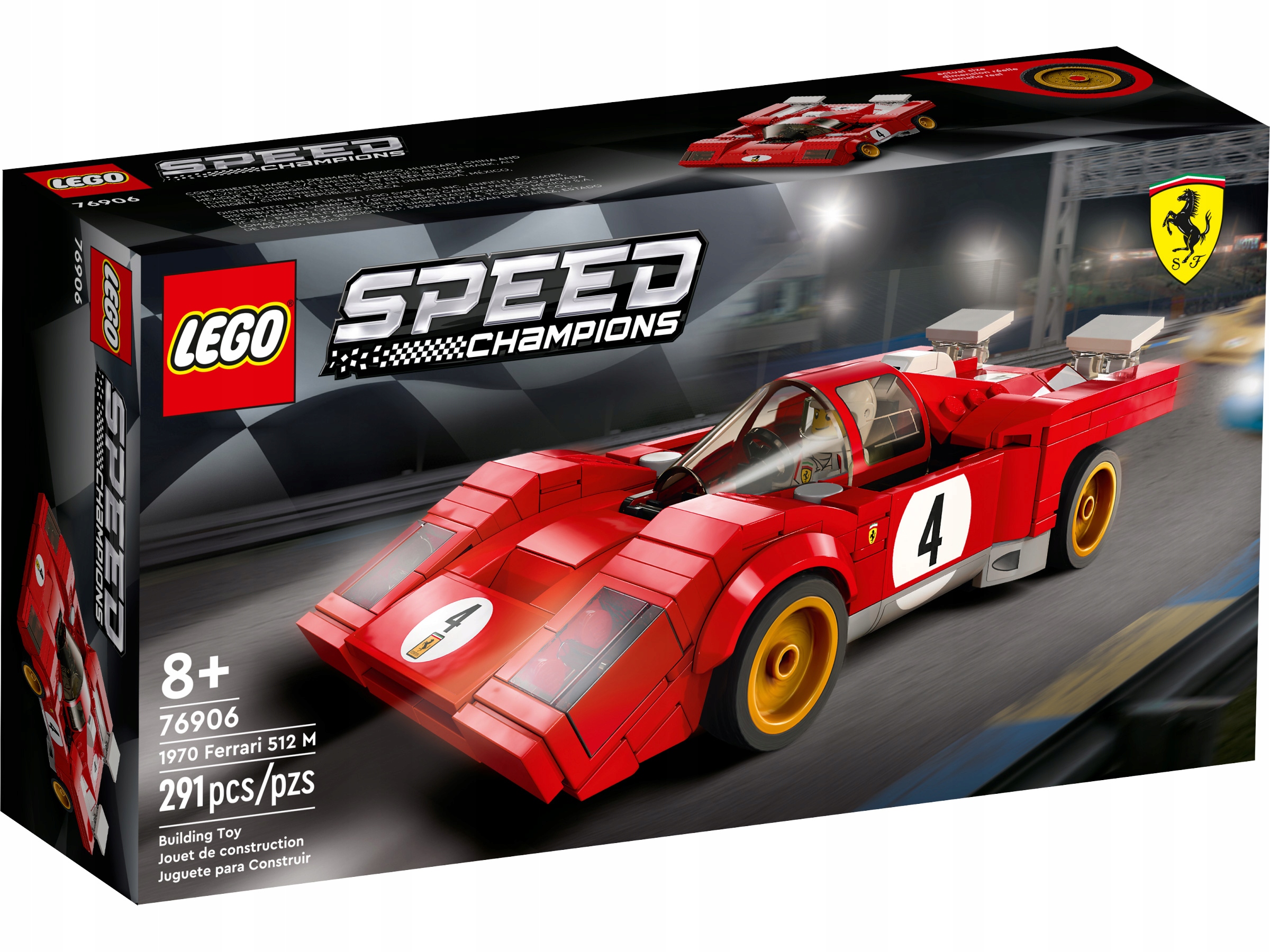 Lego Speed Champions 76906 Ferrari 512 M z roku 1970