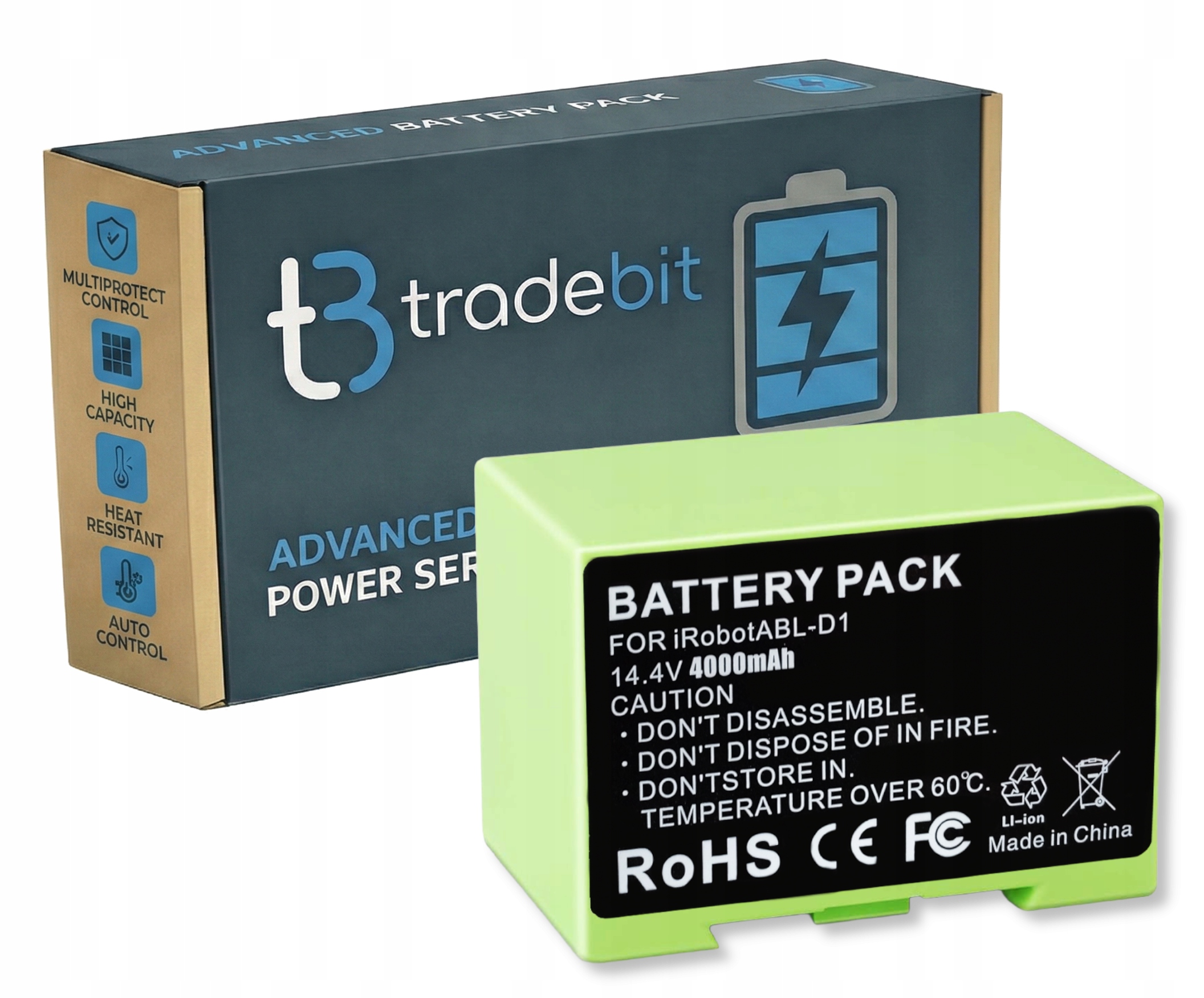 Baterie Akumulátor pro iRobot Roomba i7 i7+ i3 i3+ i4 i4+ 14,4V 4000 mAh