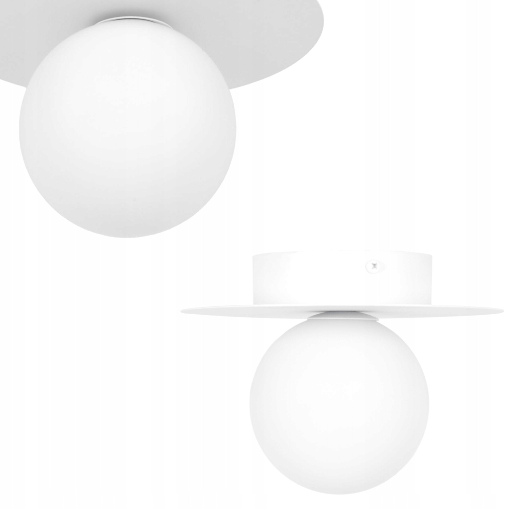 Stropní svítidlo Robin skleněné stínidlo mléčná koule do ložnice Kaja Lighting