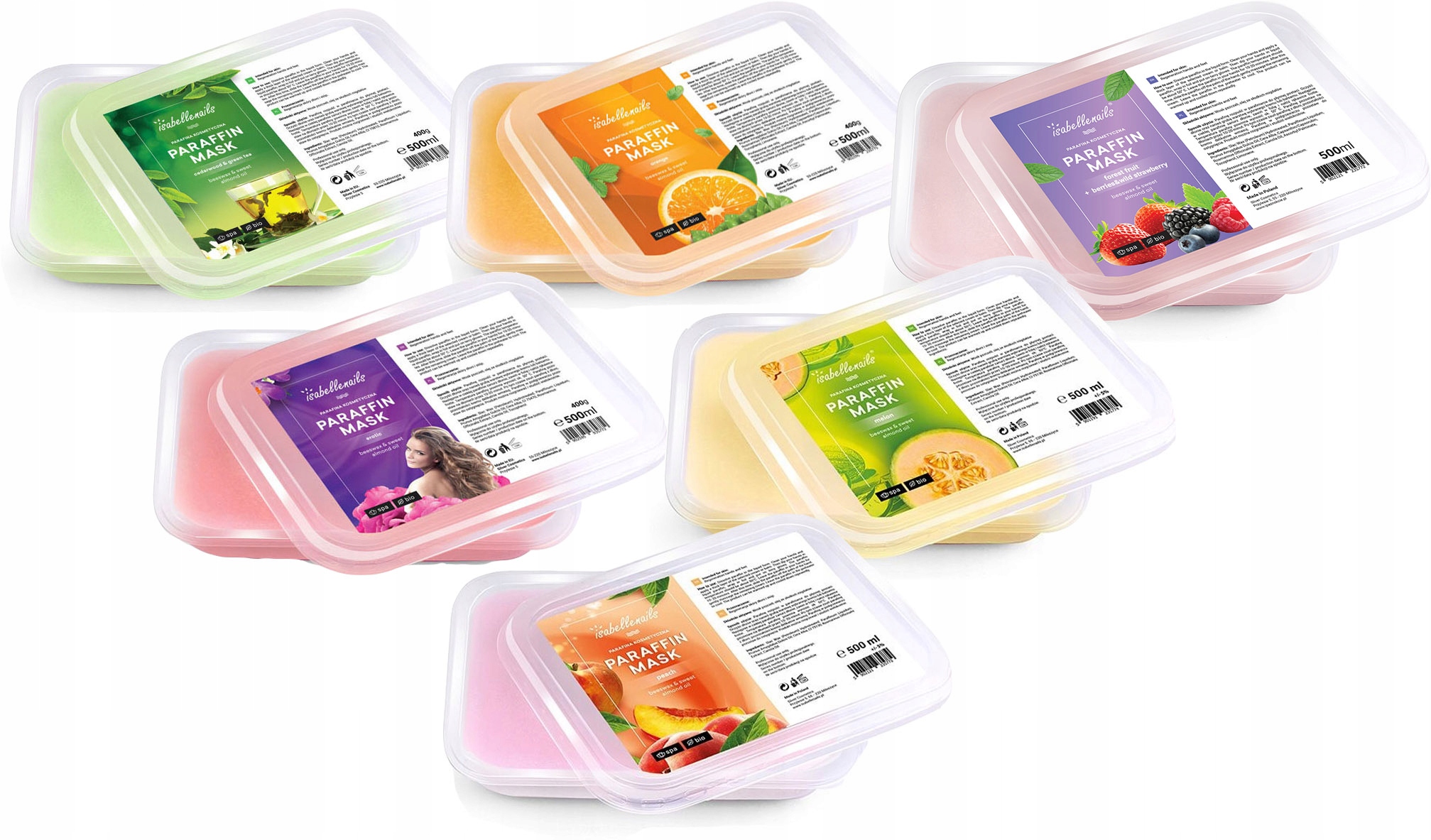 6 x Parafín 500 ML Sada Vůní