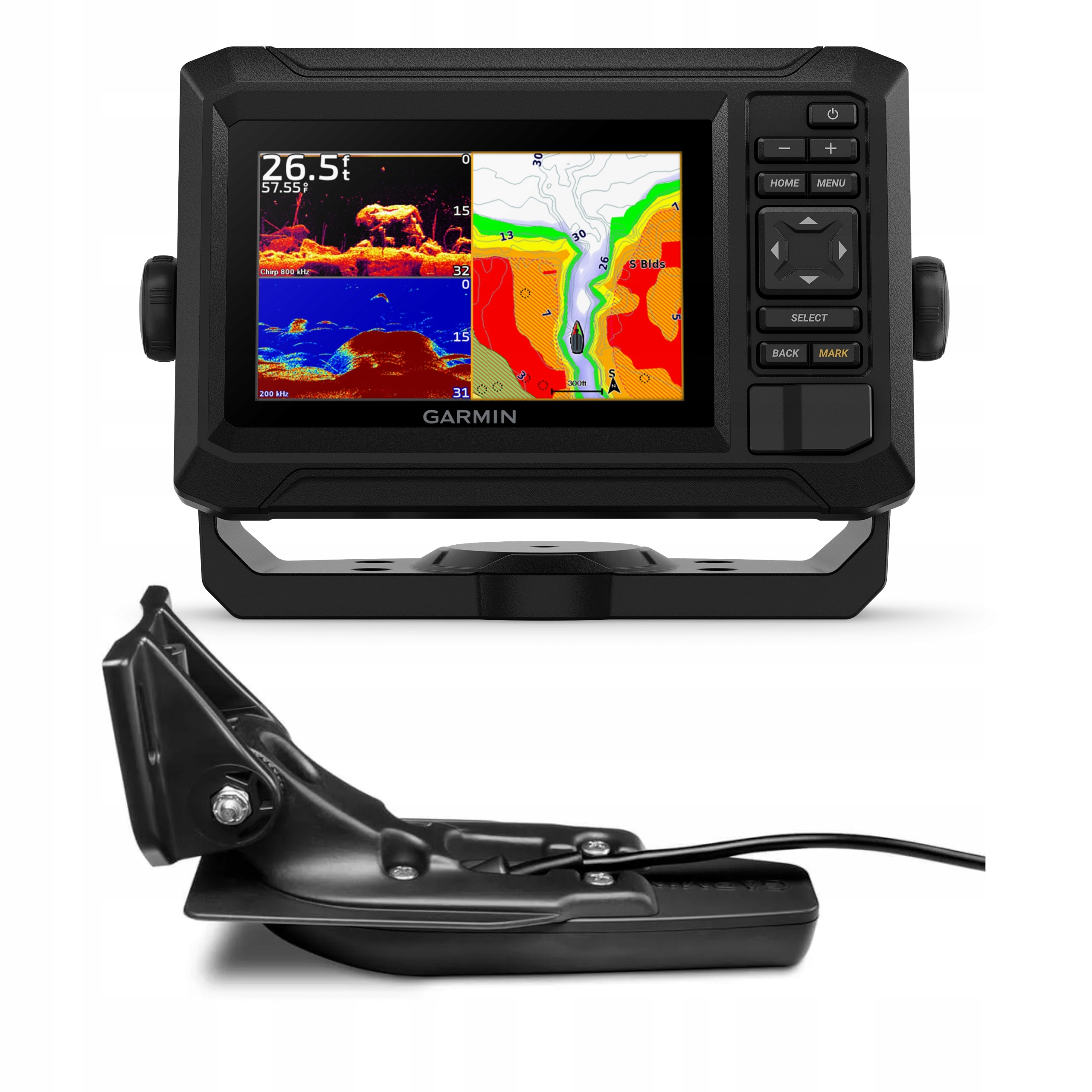 Echosonda Garmin Echomap UHD2 52cv z przetwornikiem GT20-TM ploter do map