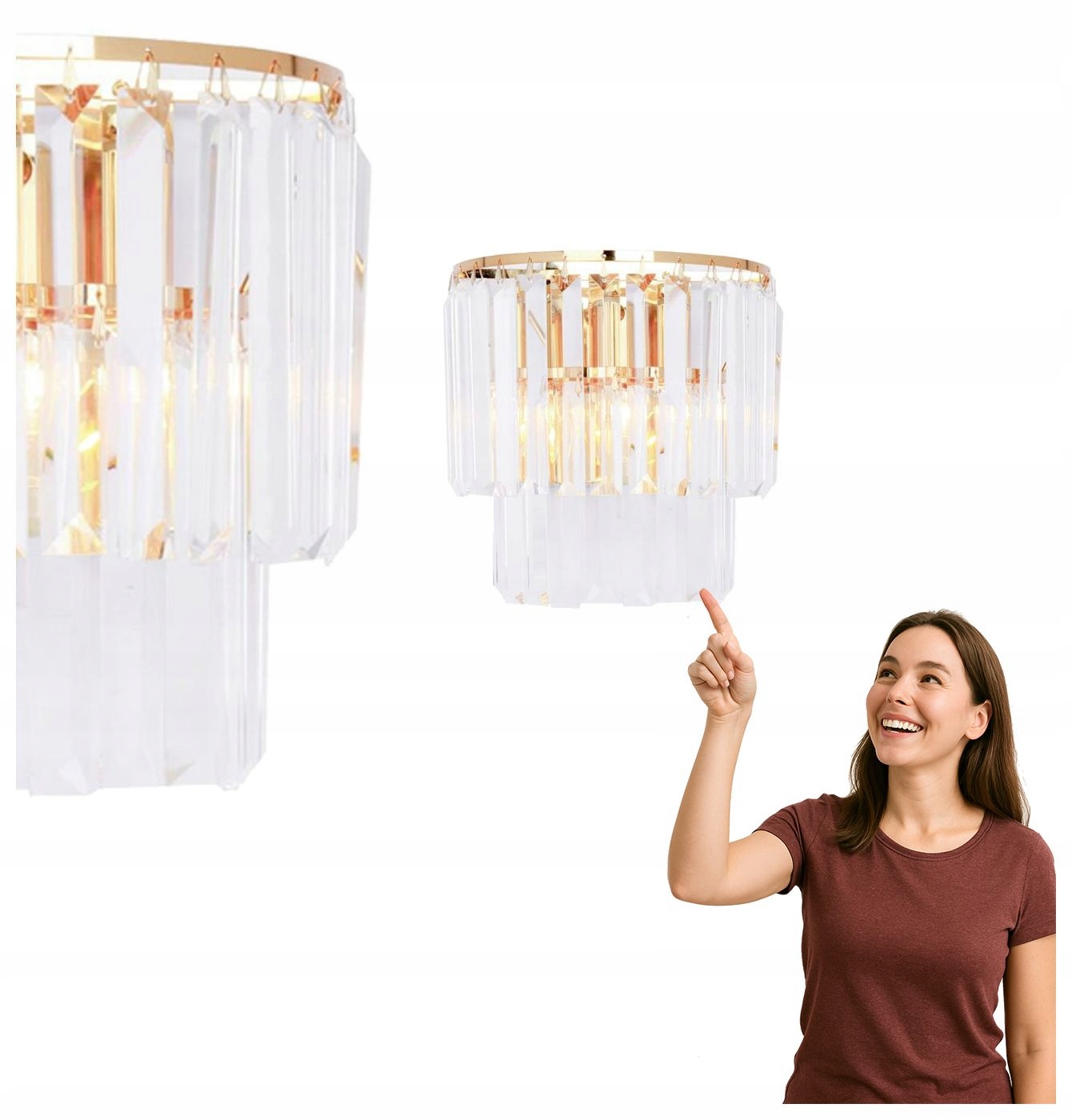 Nástenná lampa Amedeo 17106/2W-GLD Zuma Line
