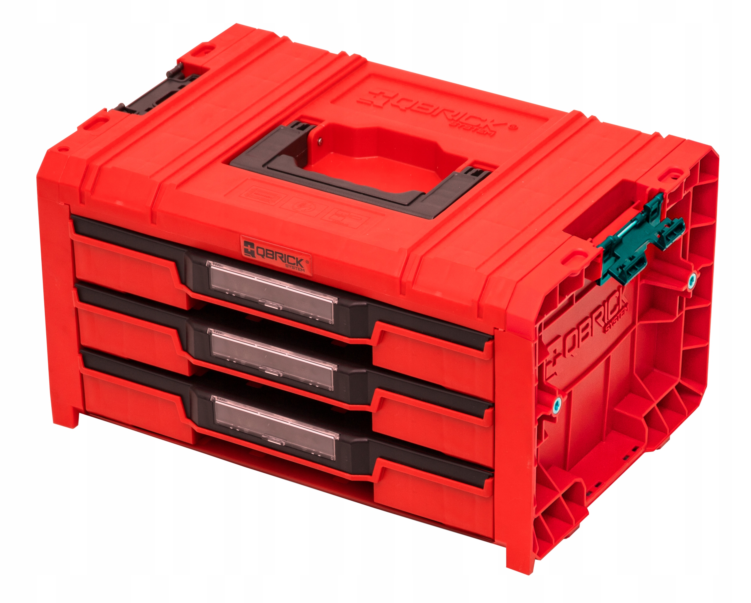 Skrzynka QBRICK SYSTEM PRO Drawer 3 Toolbox Expert RED Ultra HD Rodzaj skrzynka do przenoszenia