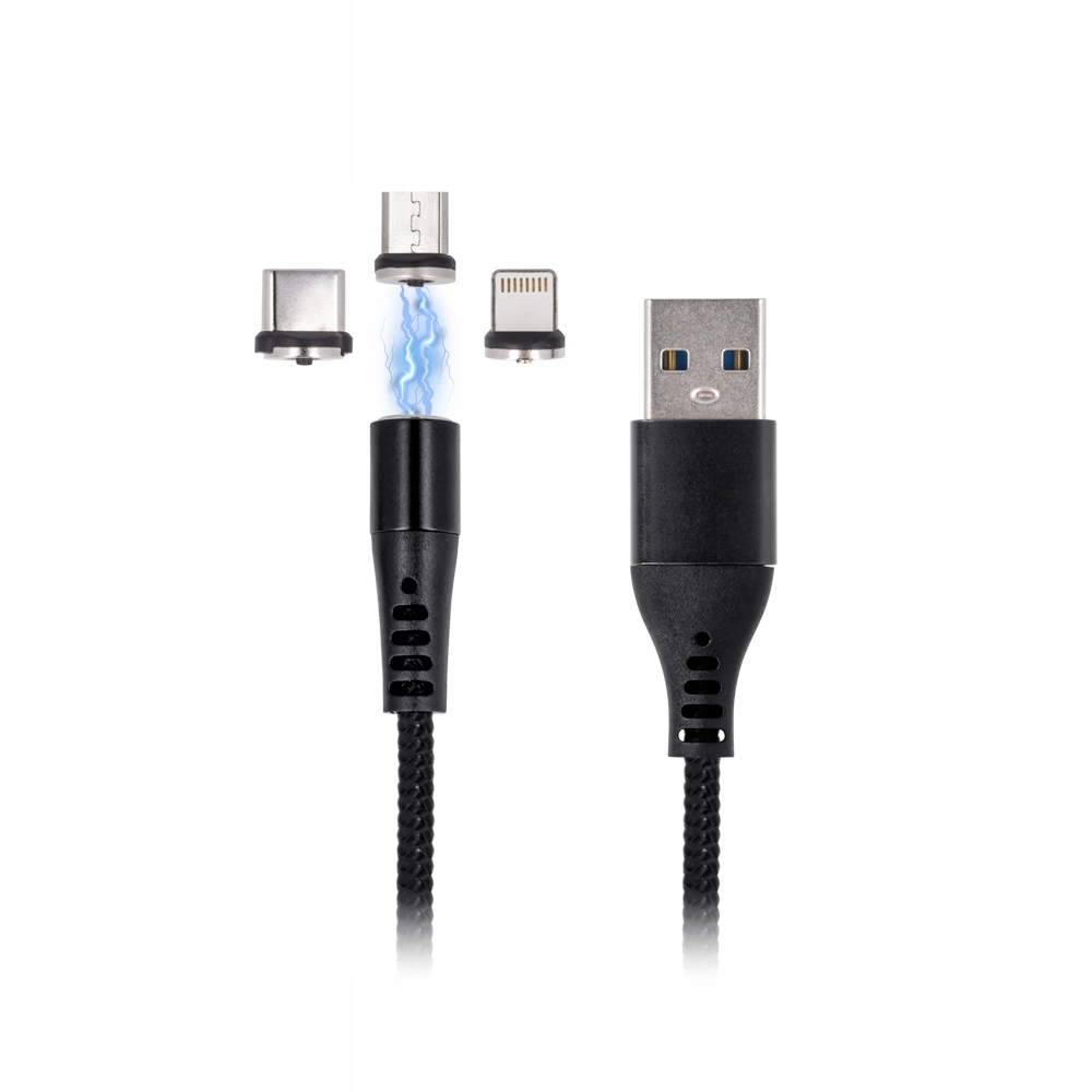 

Kabel magnetyczny Maxlife MXUC-03 3w1 Fast Charge