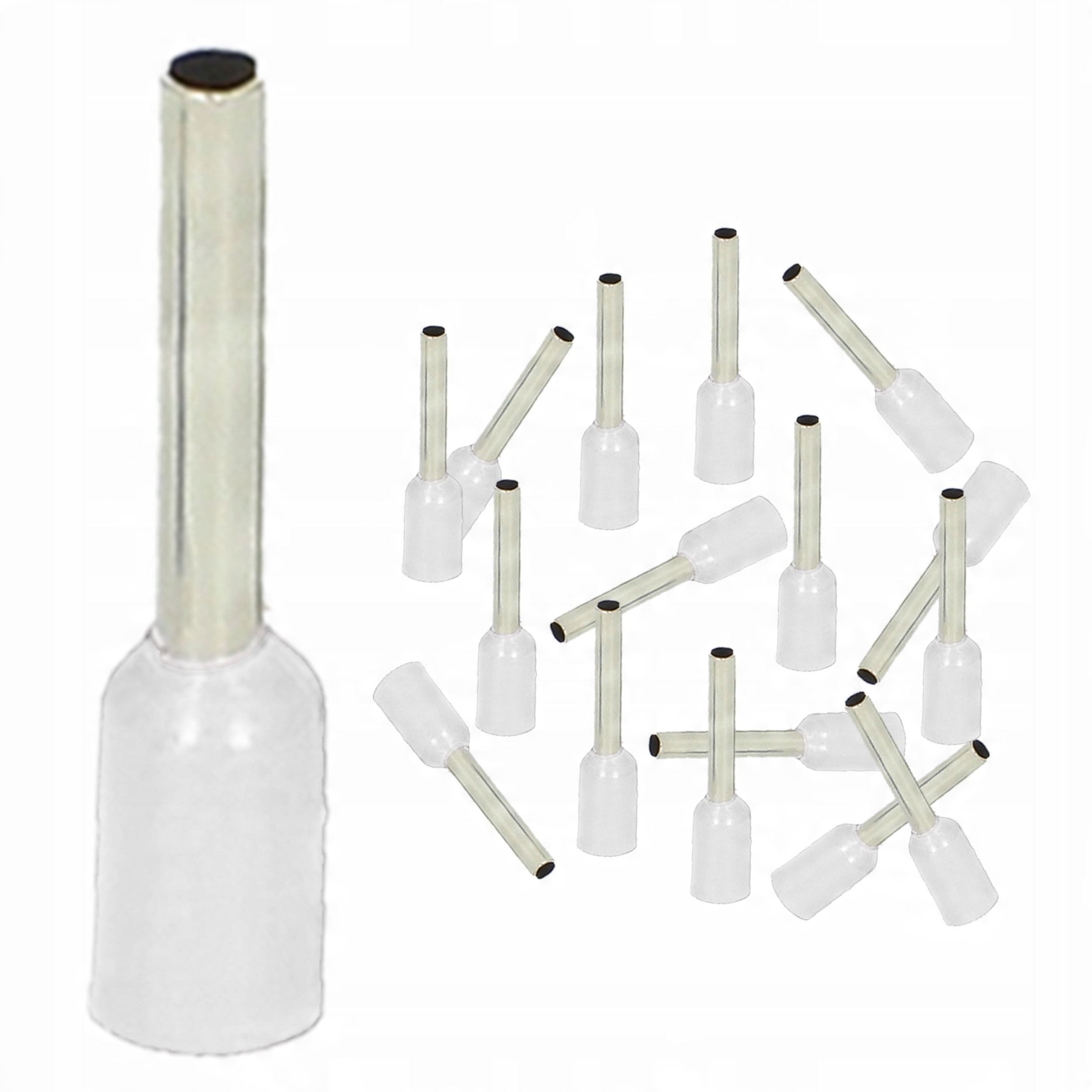 

Tulejki Izolowane Kablowe 0,5mm² x 8mm 100 Sztuk