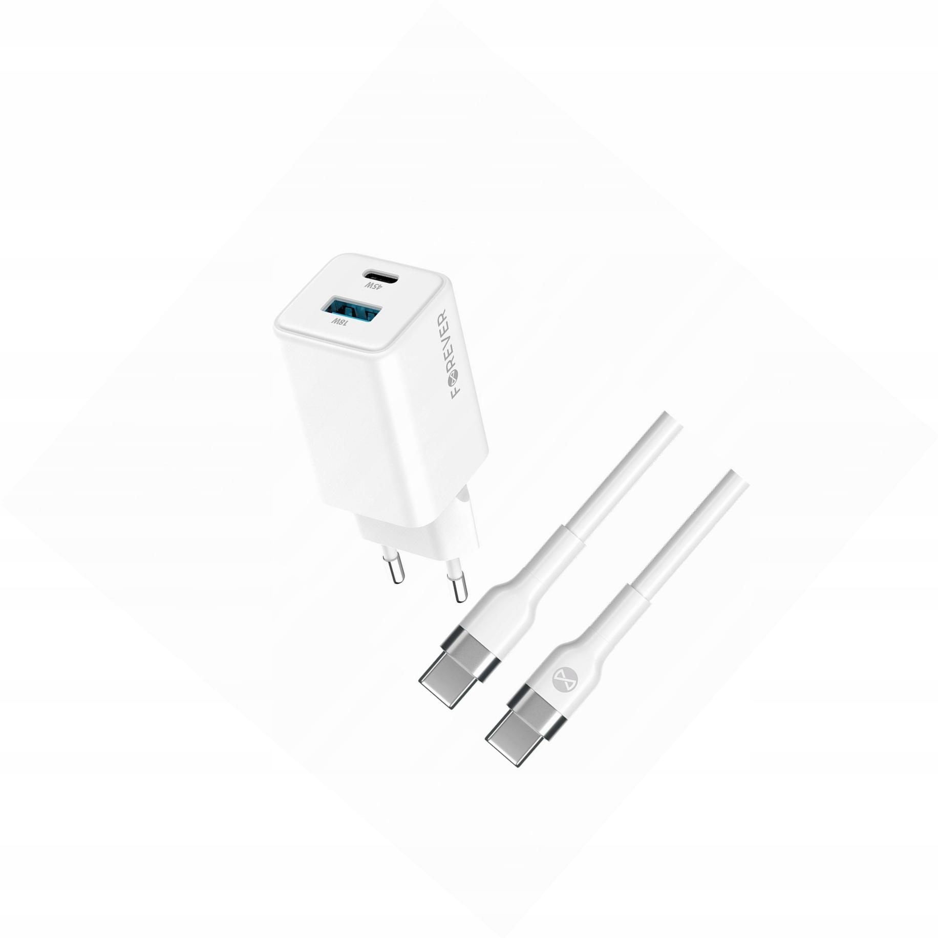 Szybka ładowarka GaN 45W Usb-c z kablem do Samsung Xcover Pro