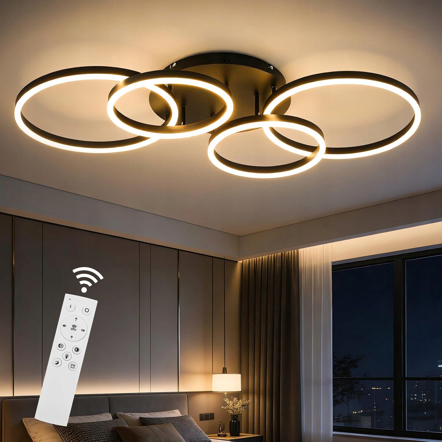 Led stropná lampa, stmievateľná, 60 W, 100 cm, moderná stmievateľná lampa