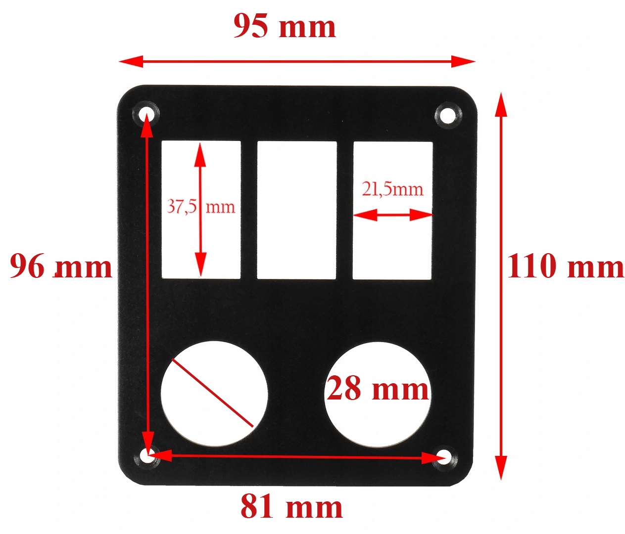 RAMKA PANEL ALUMINIUM CARLING PRZELACZNIK X3 + USB Producent części Batpol
