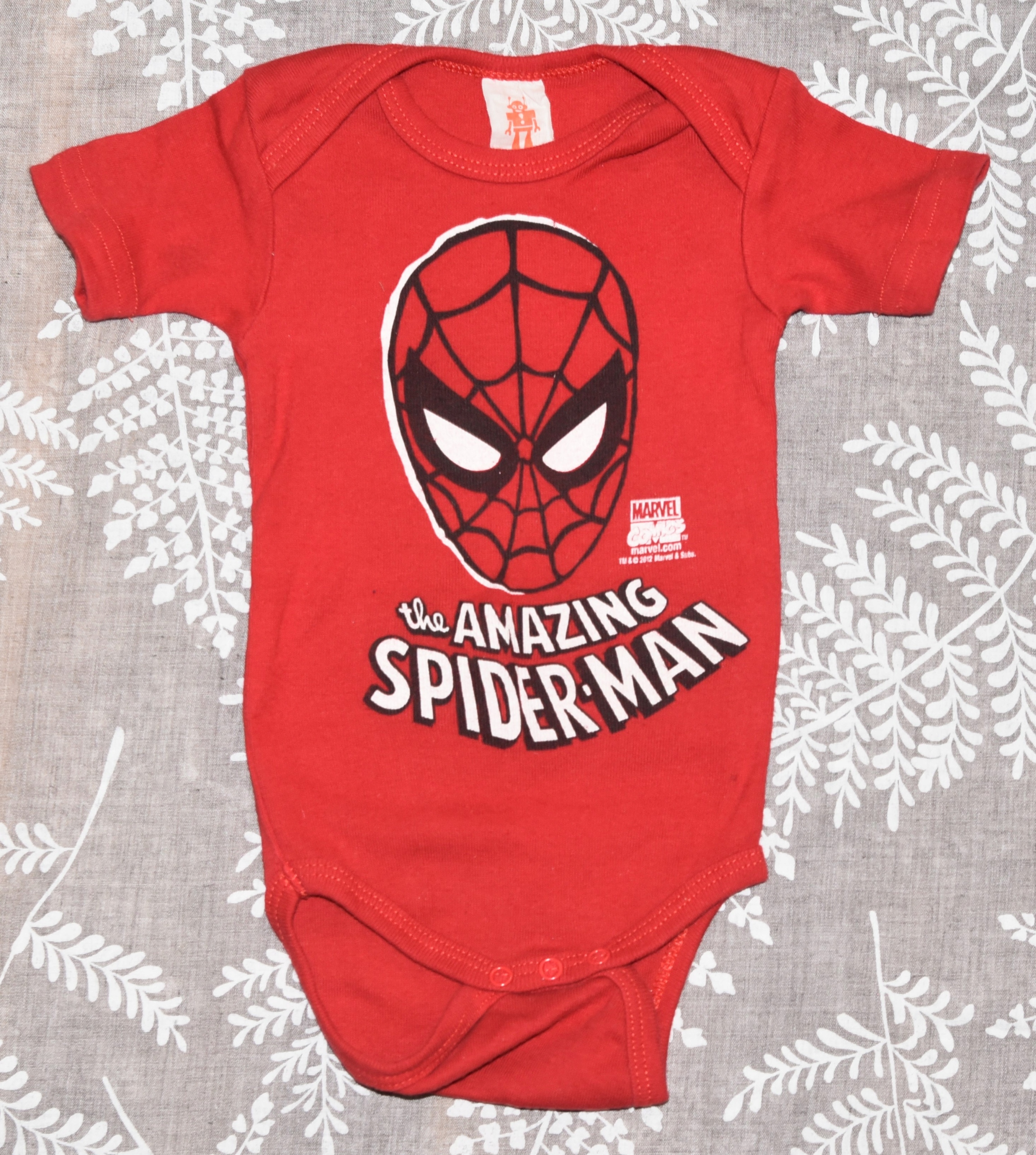 BAWEŁNIANE BODY SPIDERMAN 62/68 Marka bez marki