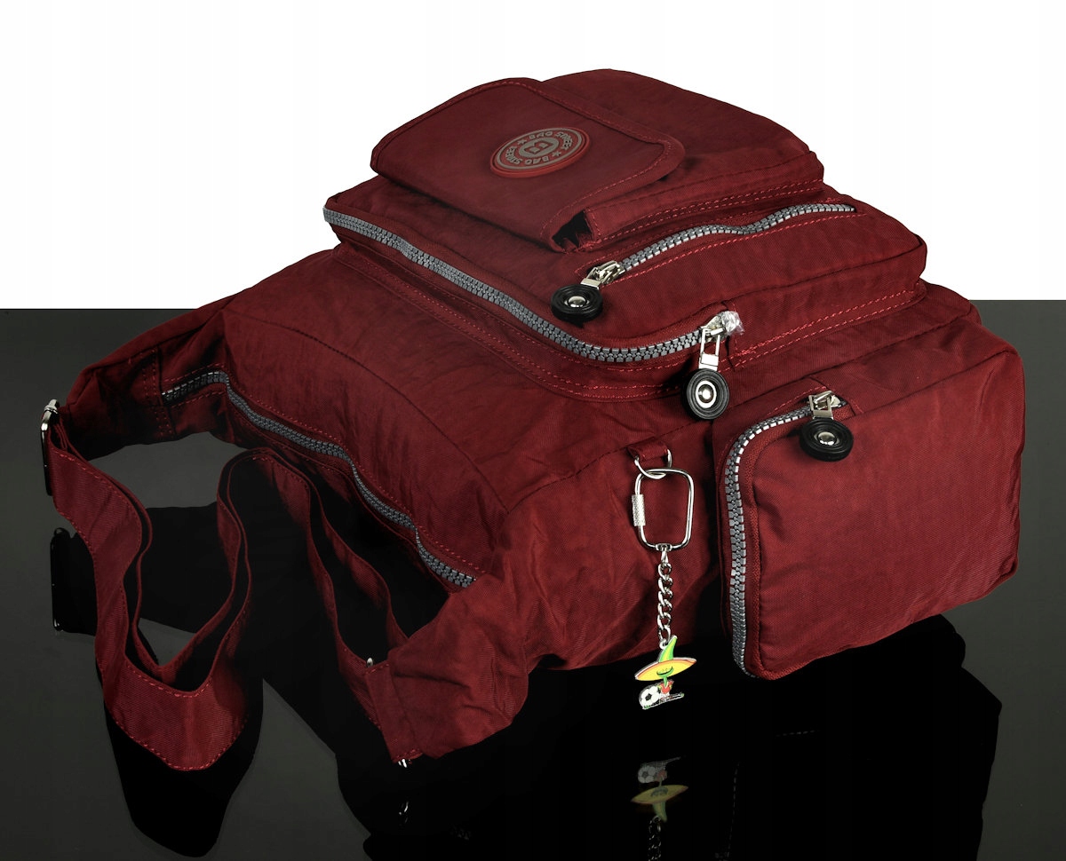 TOREBKA DAMSKA SPORTOWA Listonoszka torba na ramię Kolor okuć srebrny