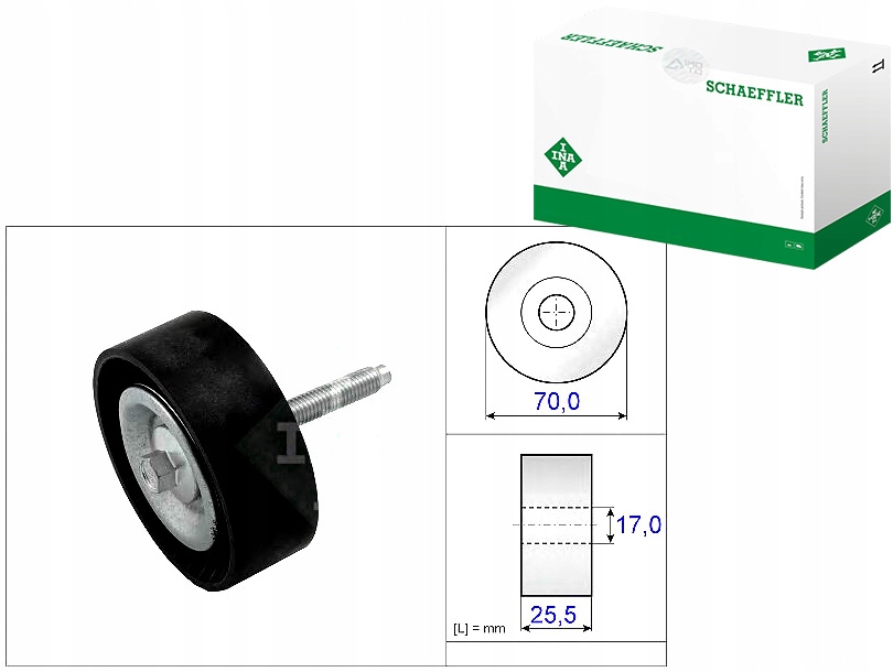 Rolka Pásu Vícedrážková Ford 2,0TDCI 07- Ina Asistent Kolize #34
