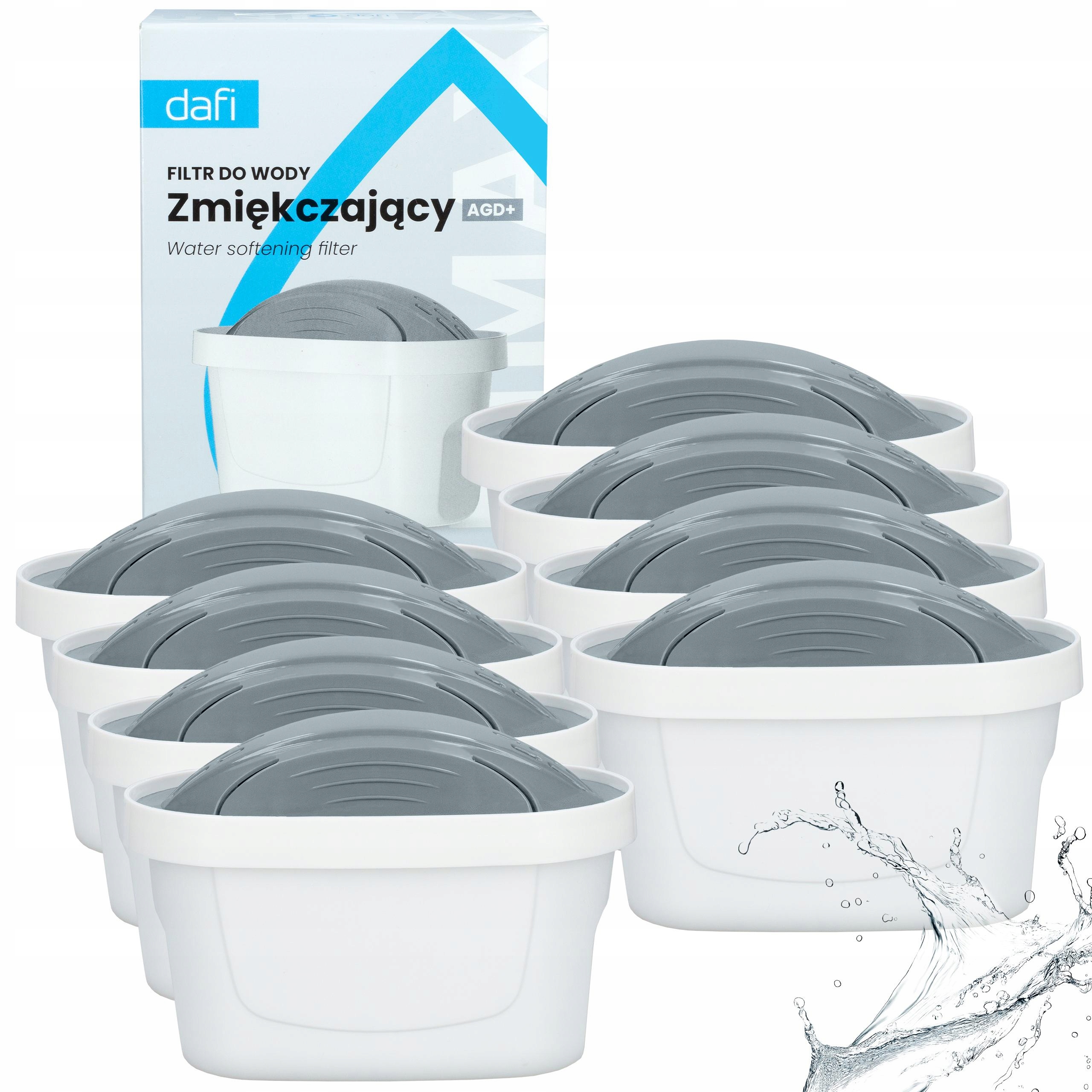 Filtry Dafi Unimax Agd+ změkčovací pro džbán Dafi, tvrdá voda, 8 kusů