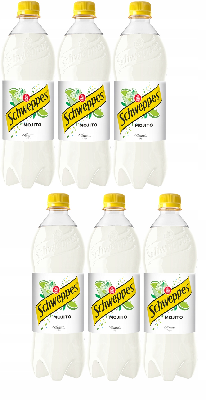 6 x Sycený nápoj Schweppes Mojito 1,35 l