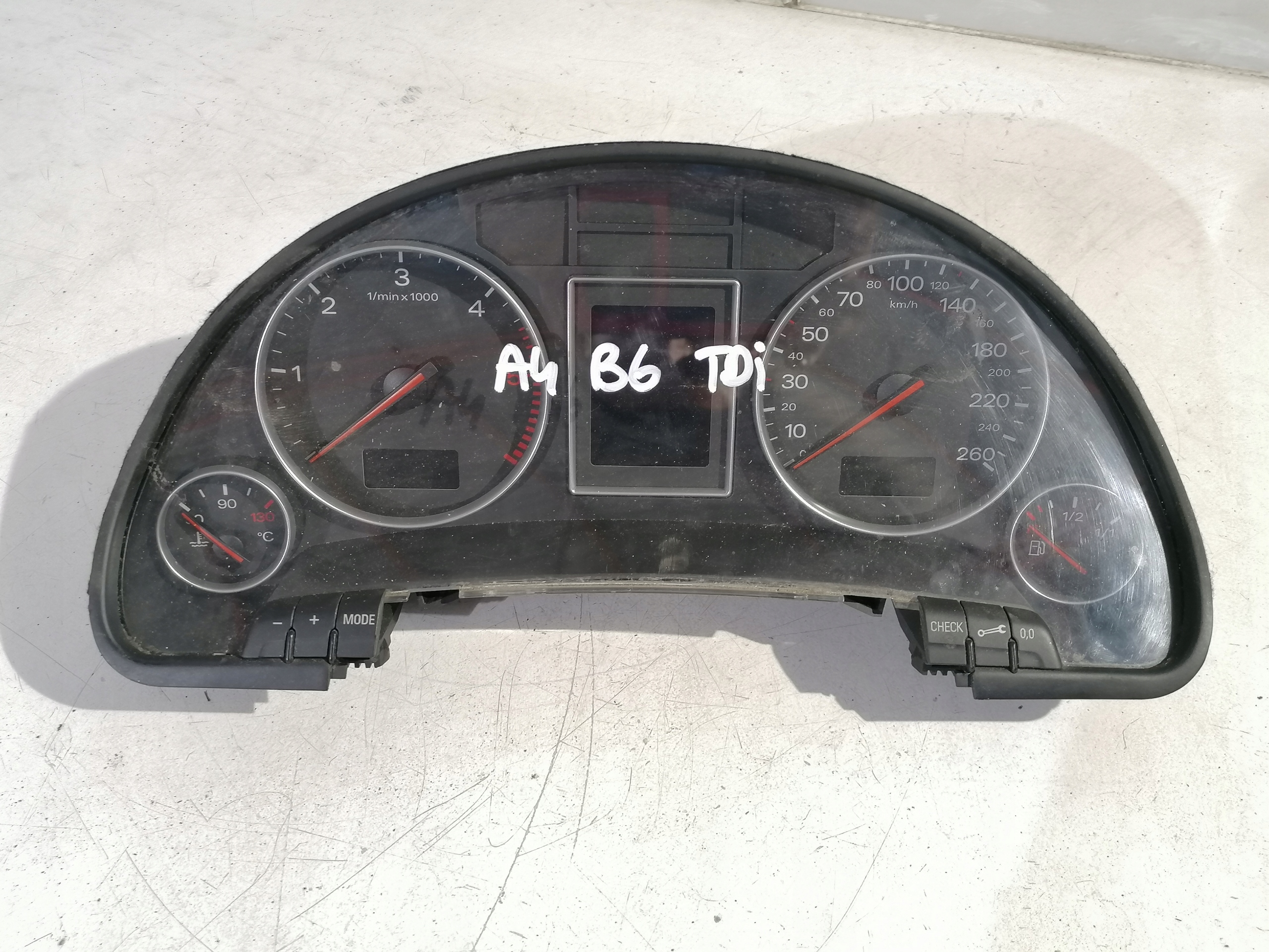 Audi A4 B6 1.9 TDI dials dials 8E0920900G