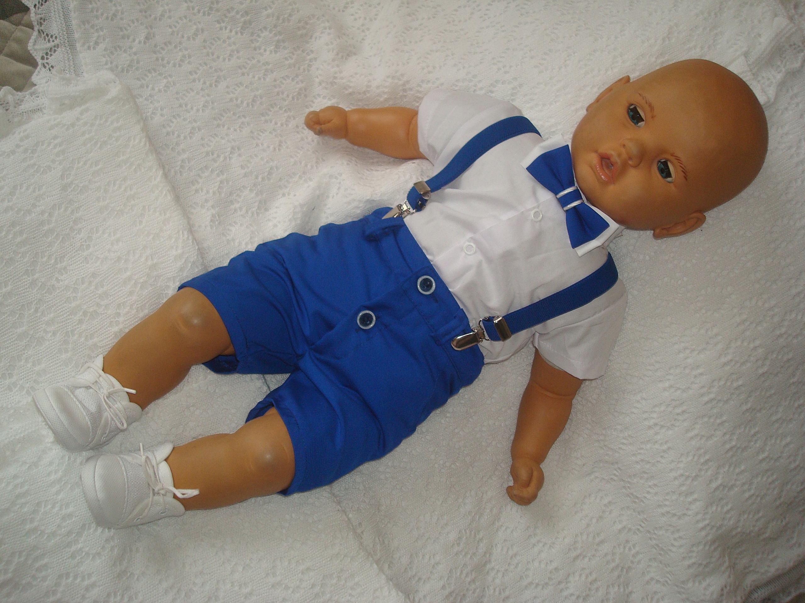 KOMPLET LATO UBRANKO /CHRZTU /WESELE/ SPODENKI 80 Marka bez marki