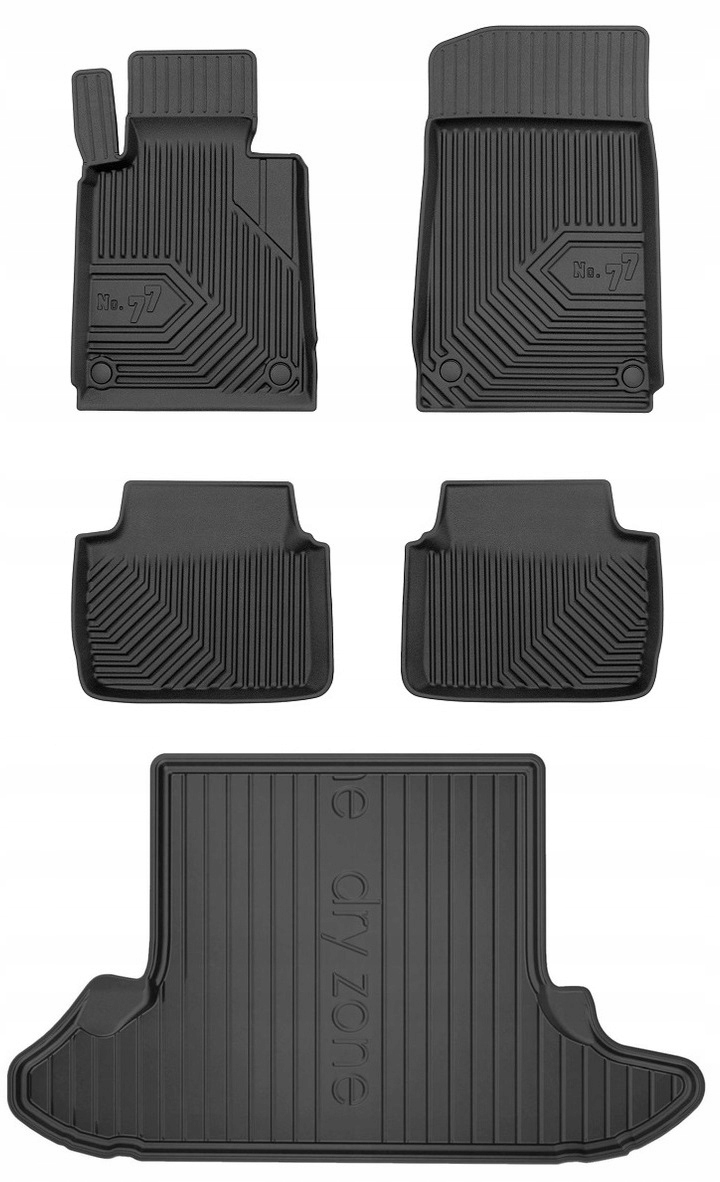 Set 77 Gumové koberce a rohože Bmw 3 E46 Compact 1998-2005