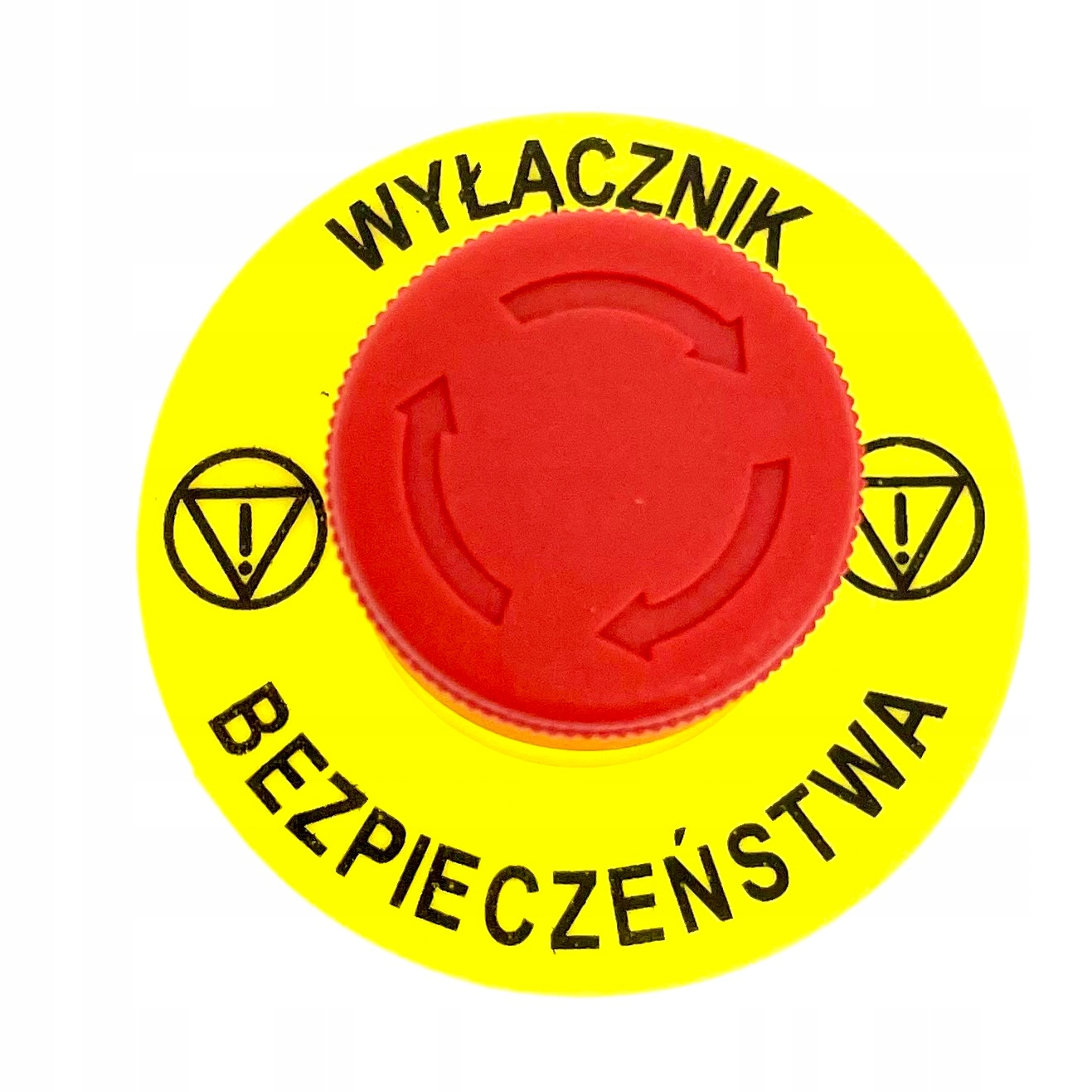 Tabliczka okrągła 60mm WYŁĄCZNIK BEZPIECZEŃSTWA pod przycisk Kod producenta TAB.WYŁ.BEZP. GAD
