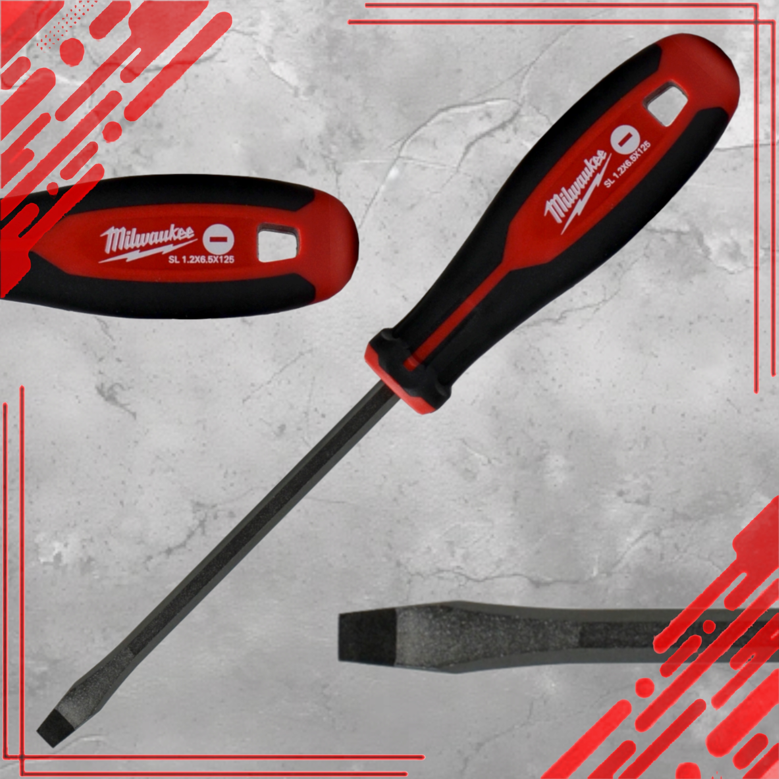 MOCNY WKRĘTAK PŁASKI ŚRUBOKRĘT SL 1.2x6.5x125MM KOŃCÓWKA MAGNETYCZNA Liczba elementów w zestawie 1 szt.