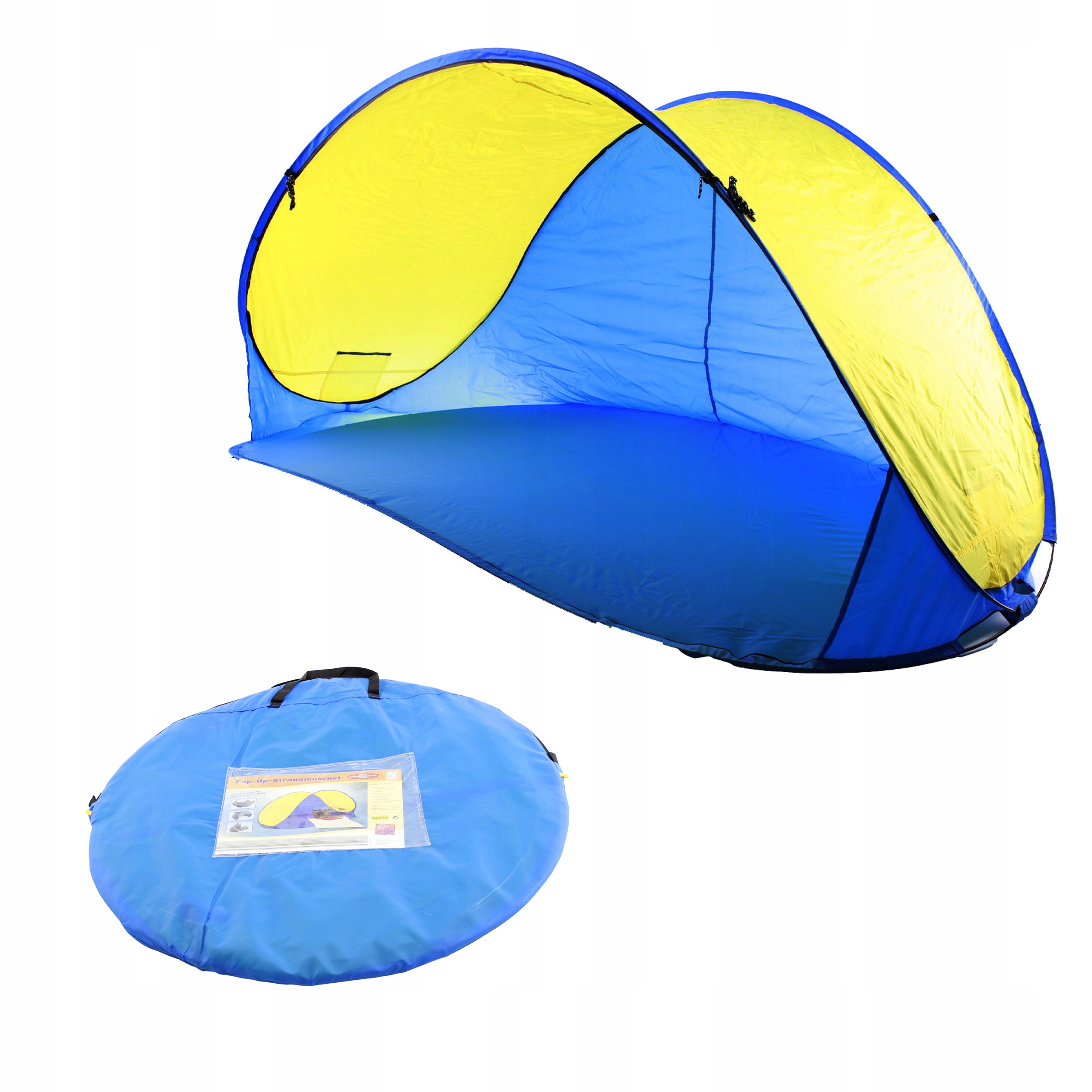 Namiot plażowy samorozkładający PopUp na plażę kemping parawan XXXL 220cm
