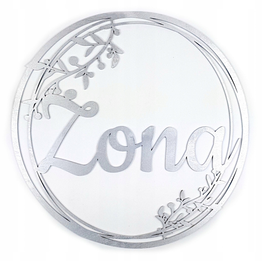 Dekoracje weselne Koła Mąż Żona SREBRNE 30cm 2 szt Marka DAMATEX