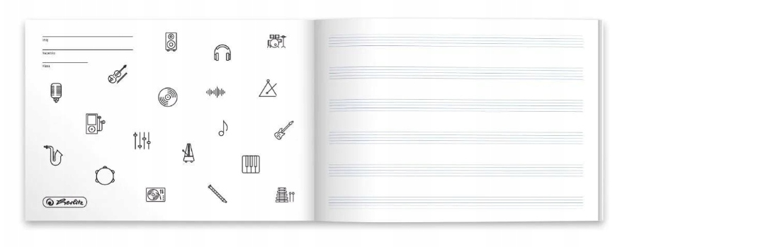 Zeszyt do nut Herlitz A5 16 kartek poprzeczny Marka Herlitz